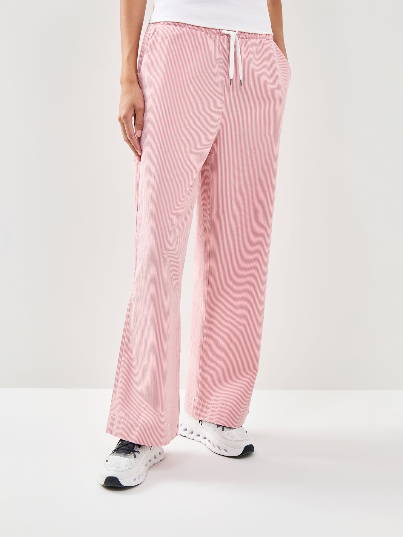 Summer Stripe Trousers Pink