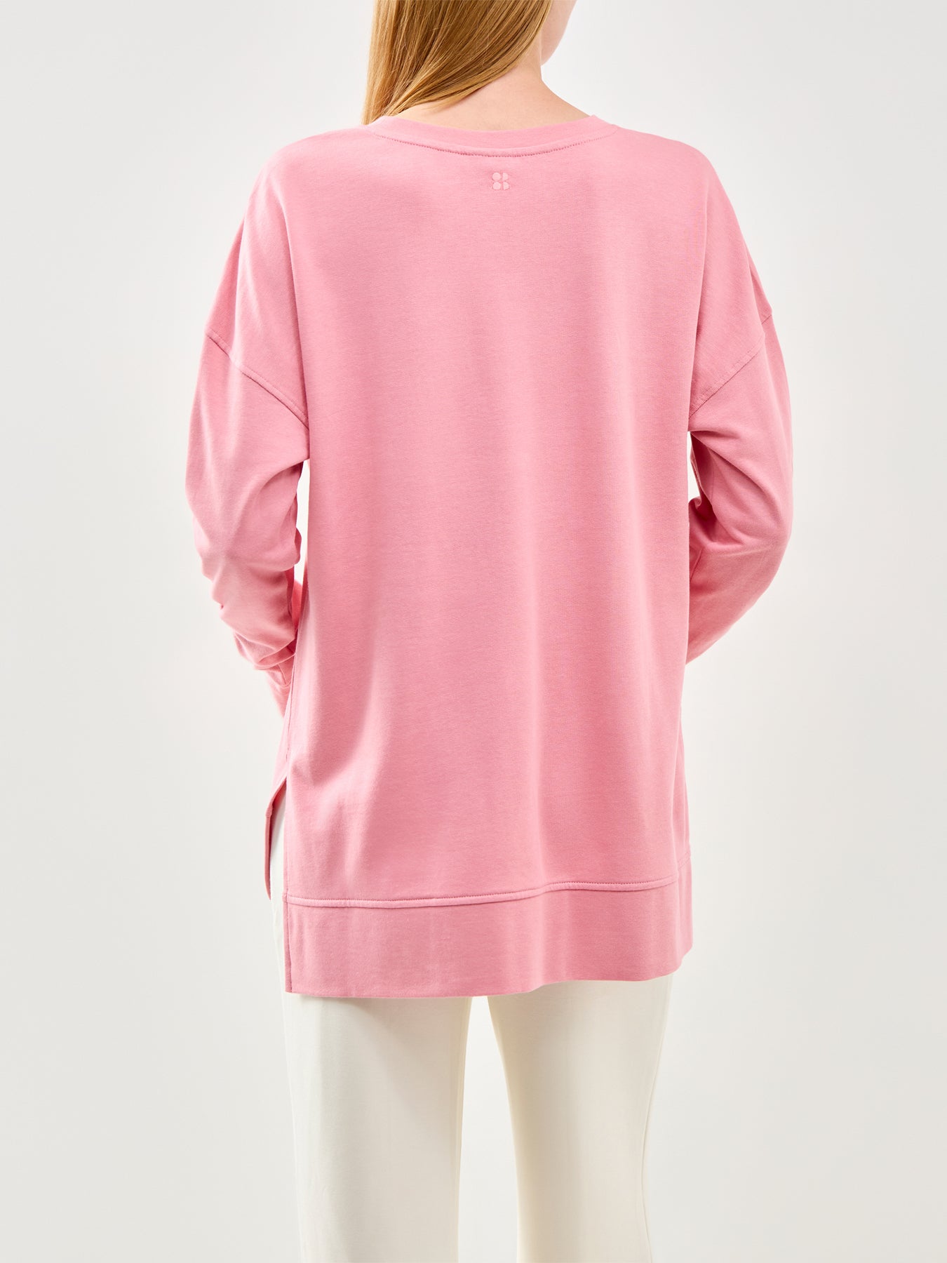 After Class Longline Sweatshirt Pink