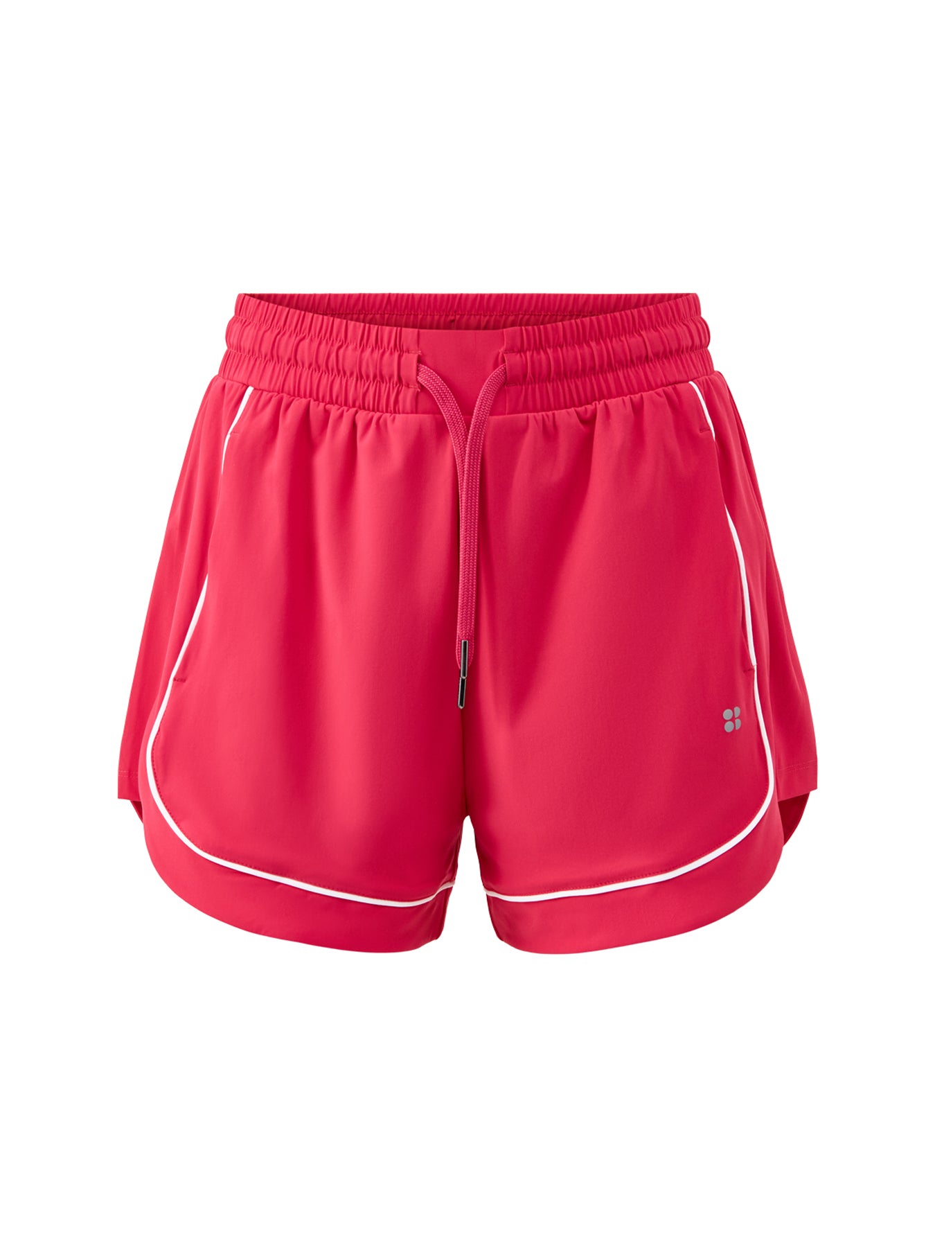 Explorer Track Piped Shorts Red
