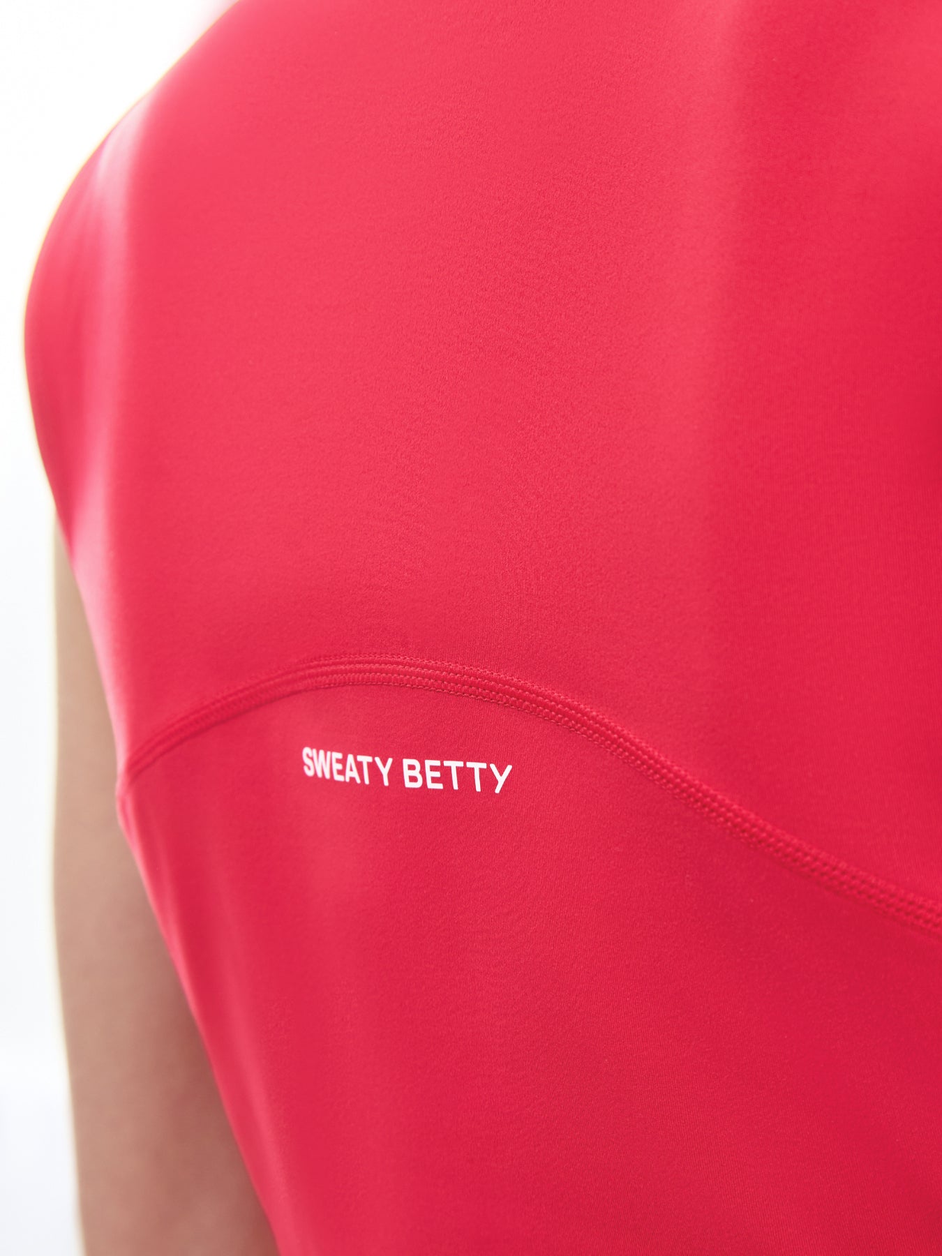 All Day Cropped Wrap Tank Top Red