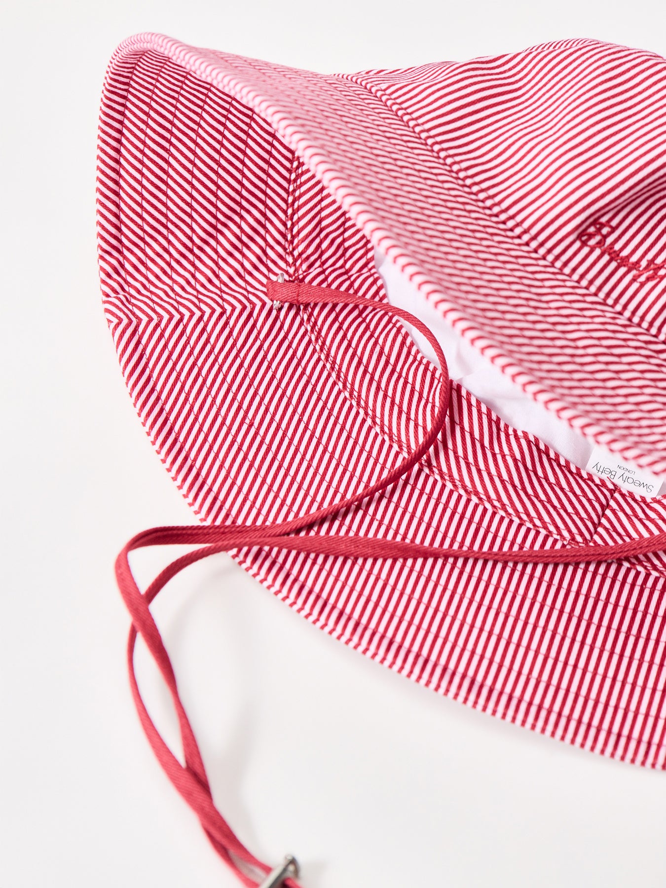 Summer Bucket Hat Pink Stripe