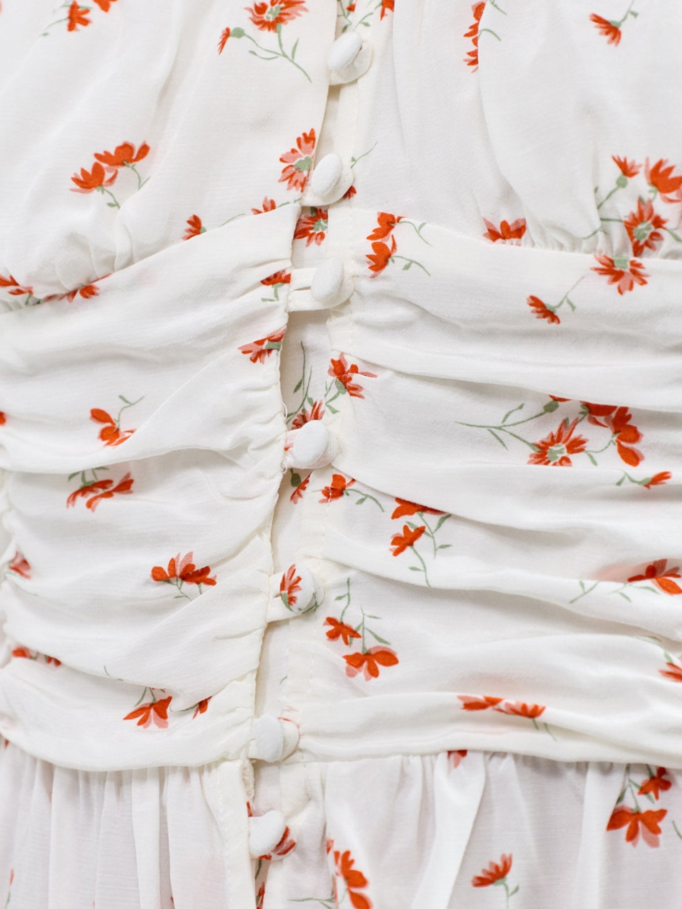 Caia Ruched Top White