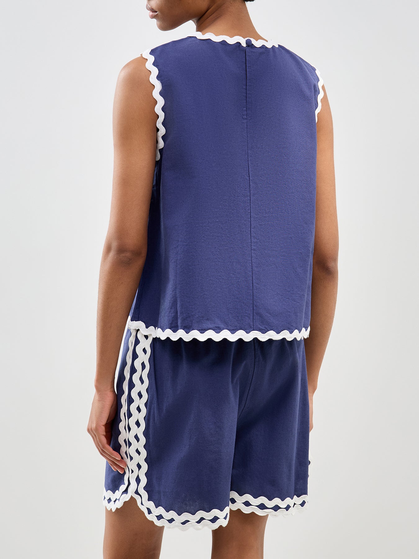 Rick Rack Stirling Top Blue