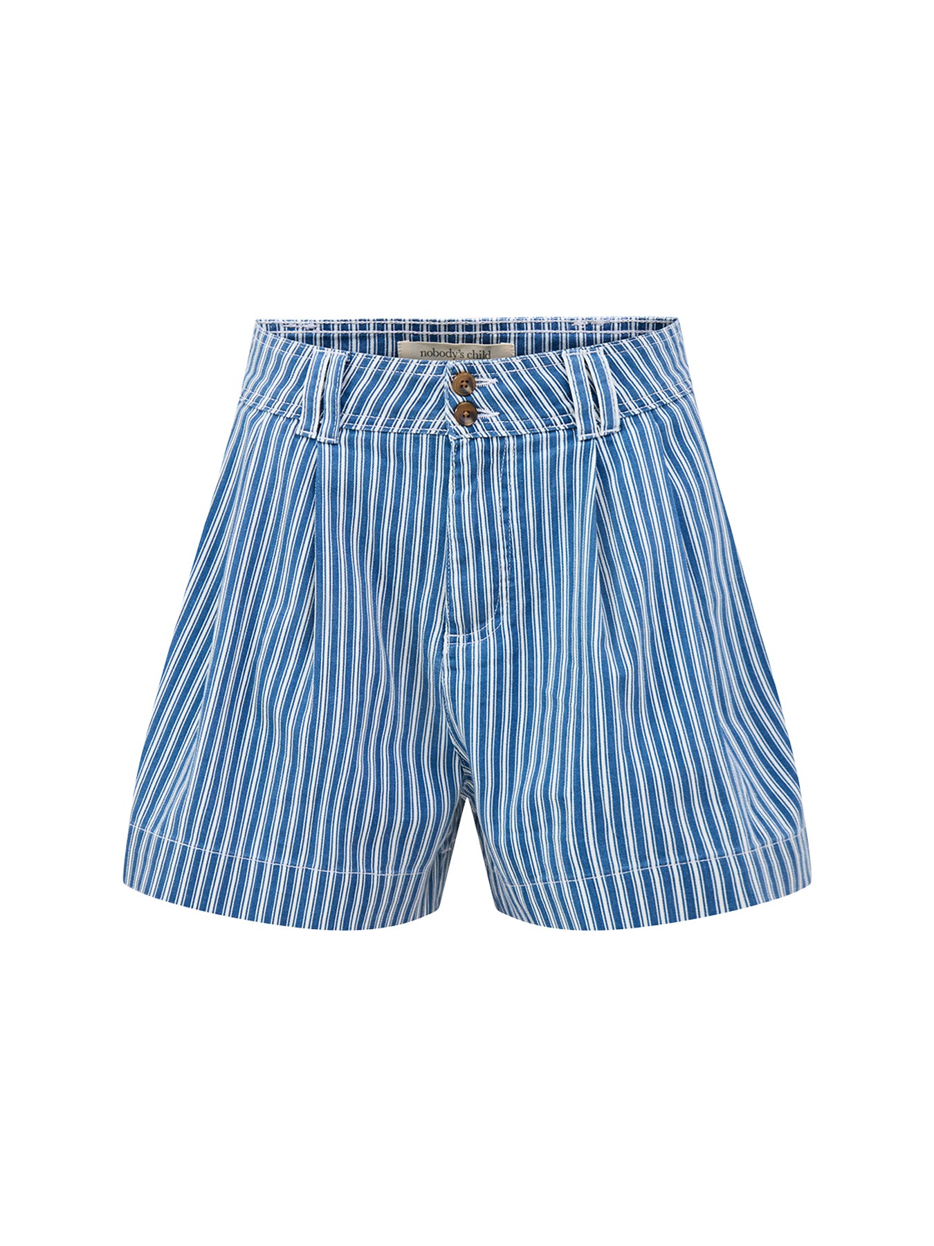 Albie Twill Denim Shorts Blue
