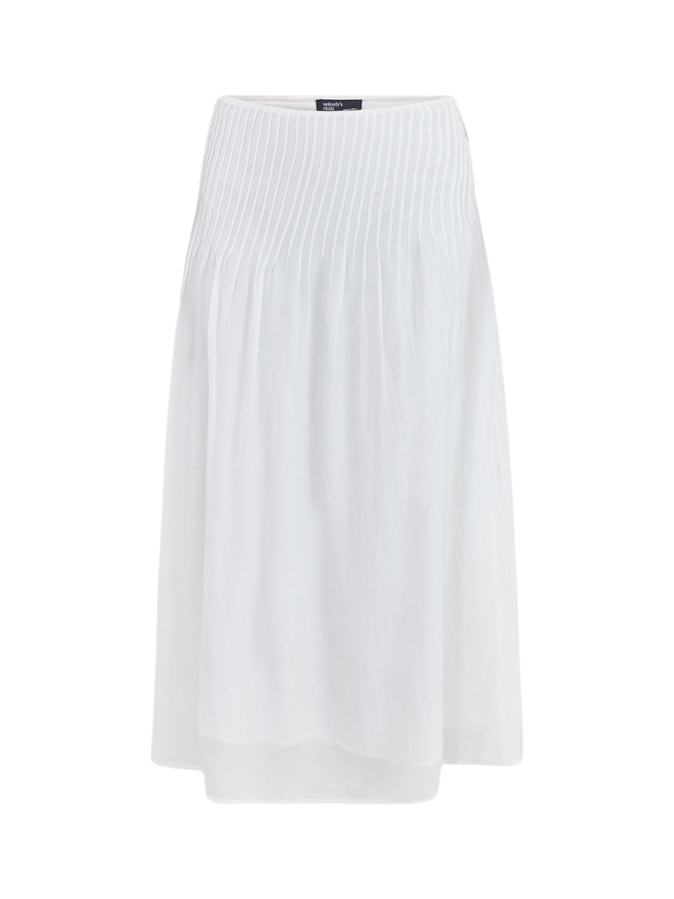 Harriet Pintuck Maxi Skirt White