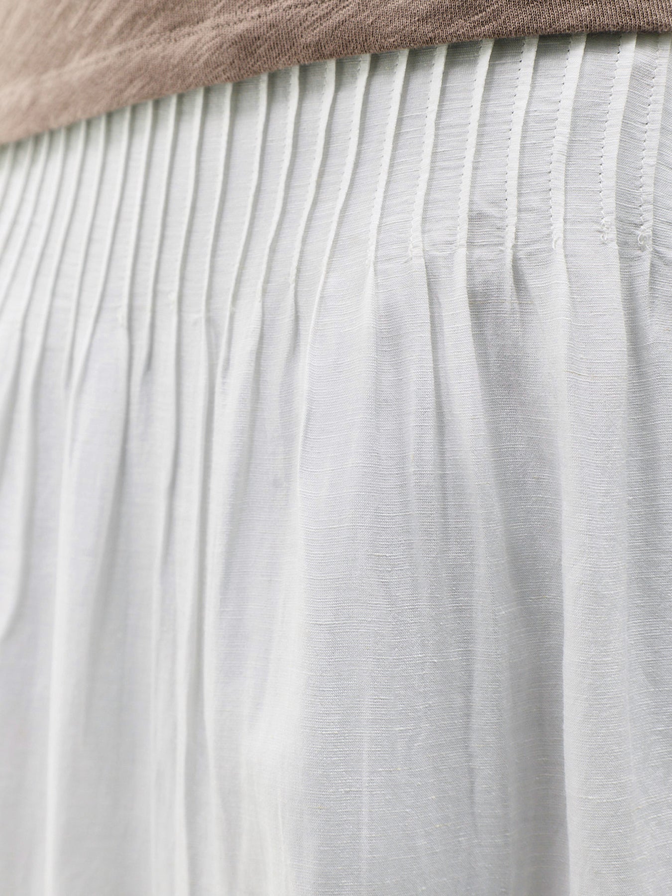 Harriet Pintuck Maxi Skirt White