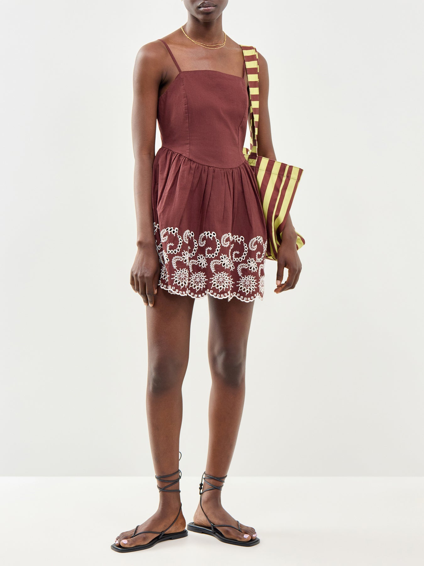 Greta Playsuit Brown