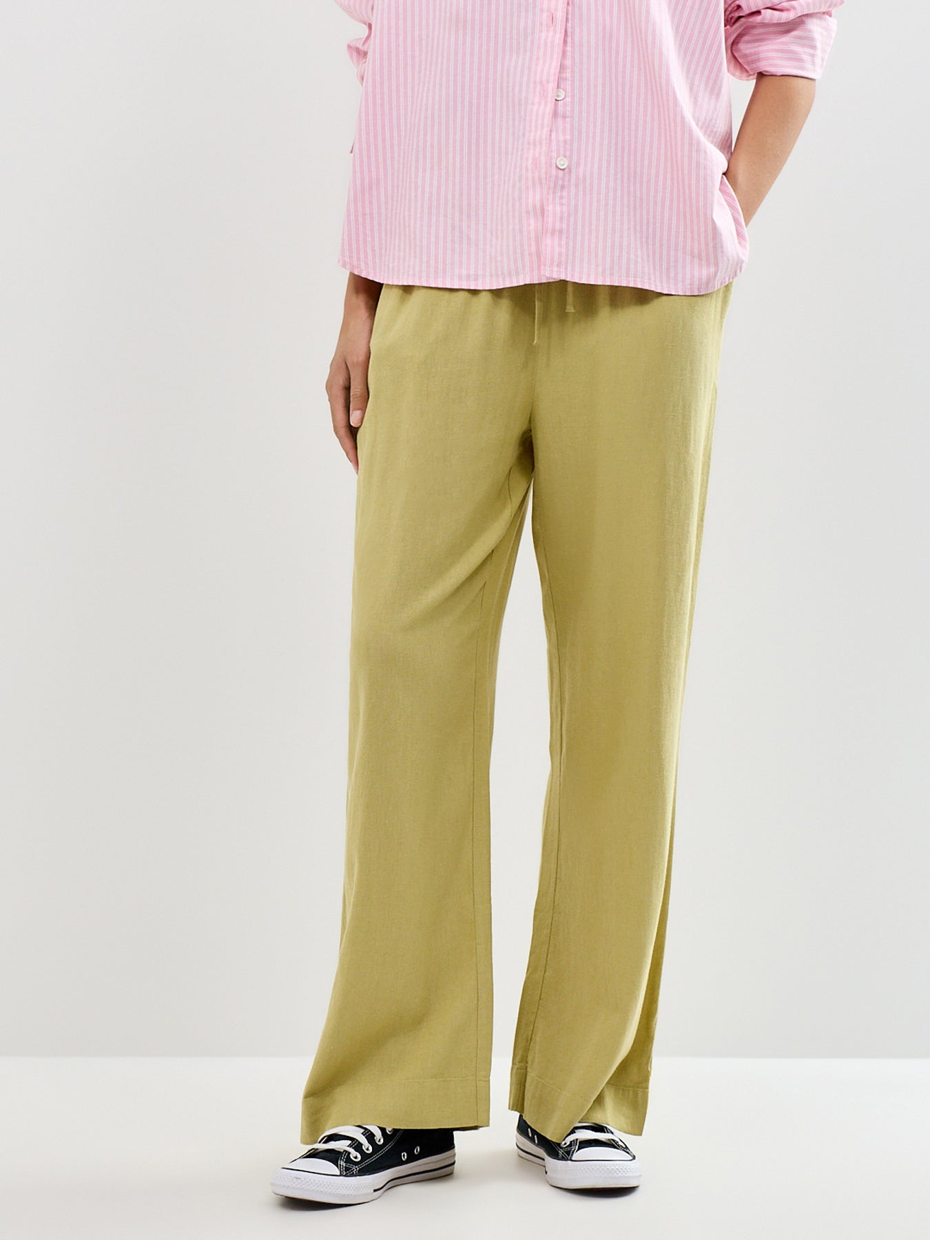 Fosse Wide Leg Trousers Green