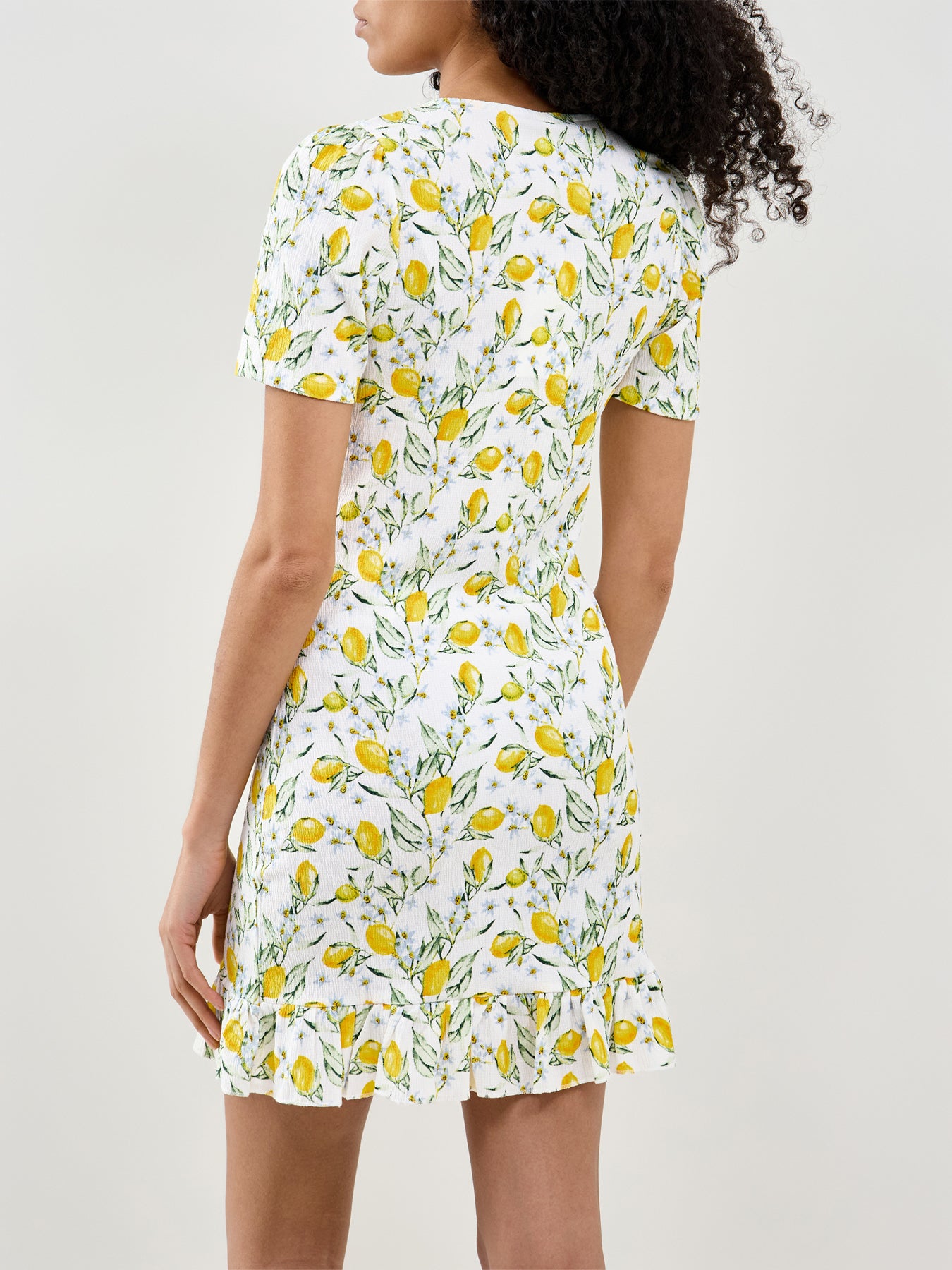 Molly V-Neck Mini Dress Printed Multi