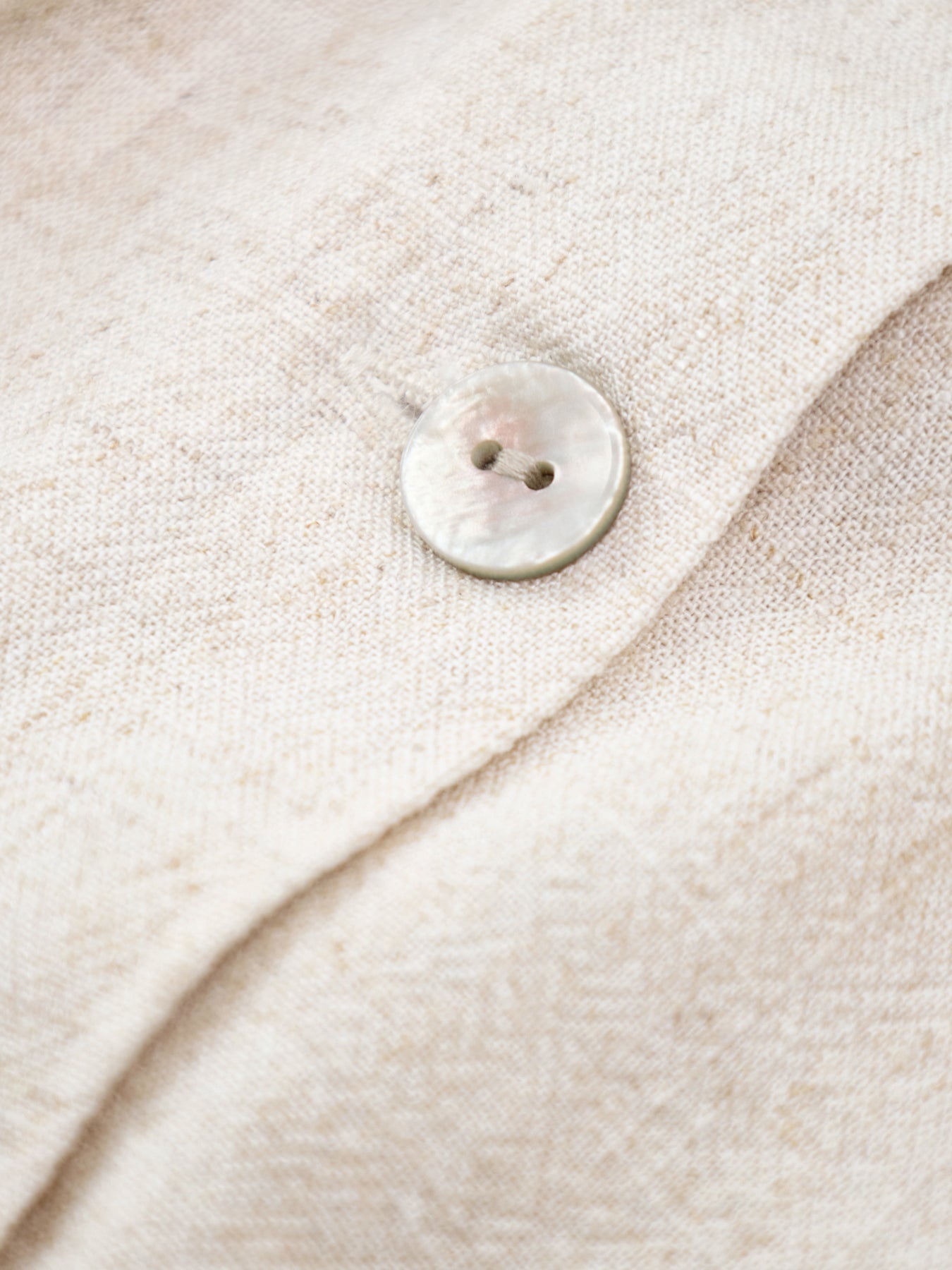 Siesta Linen Blend Mini Dress Neutral