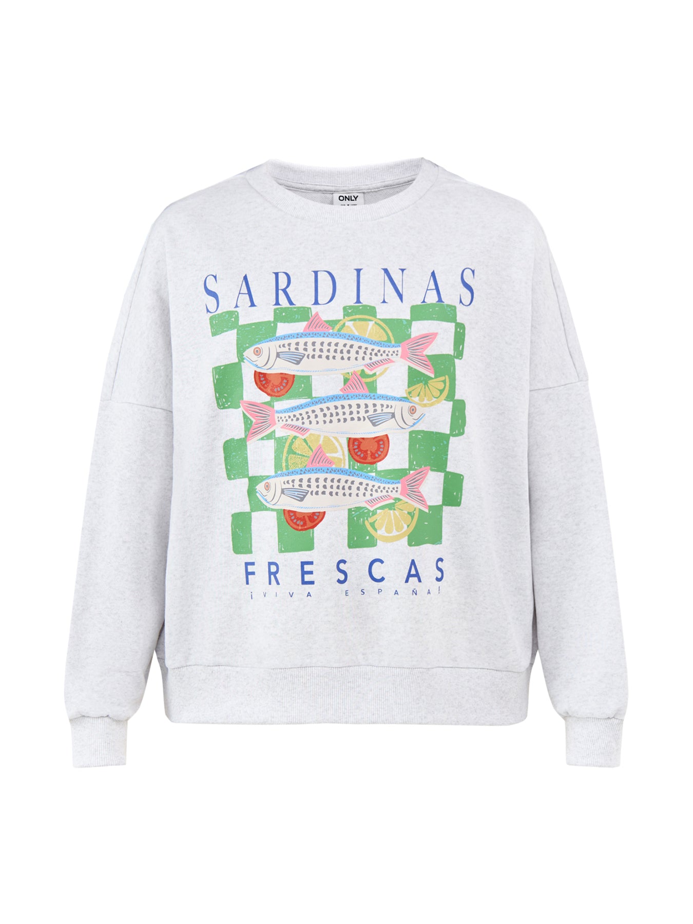 Deborah Crew Neck Sweatshirt Grey
