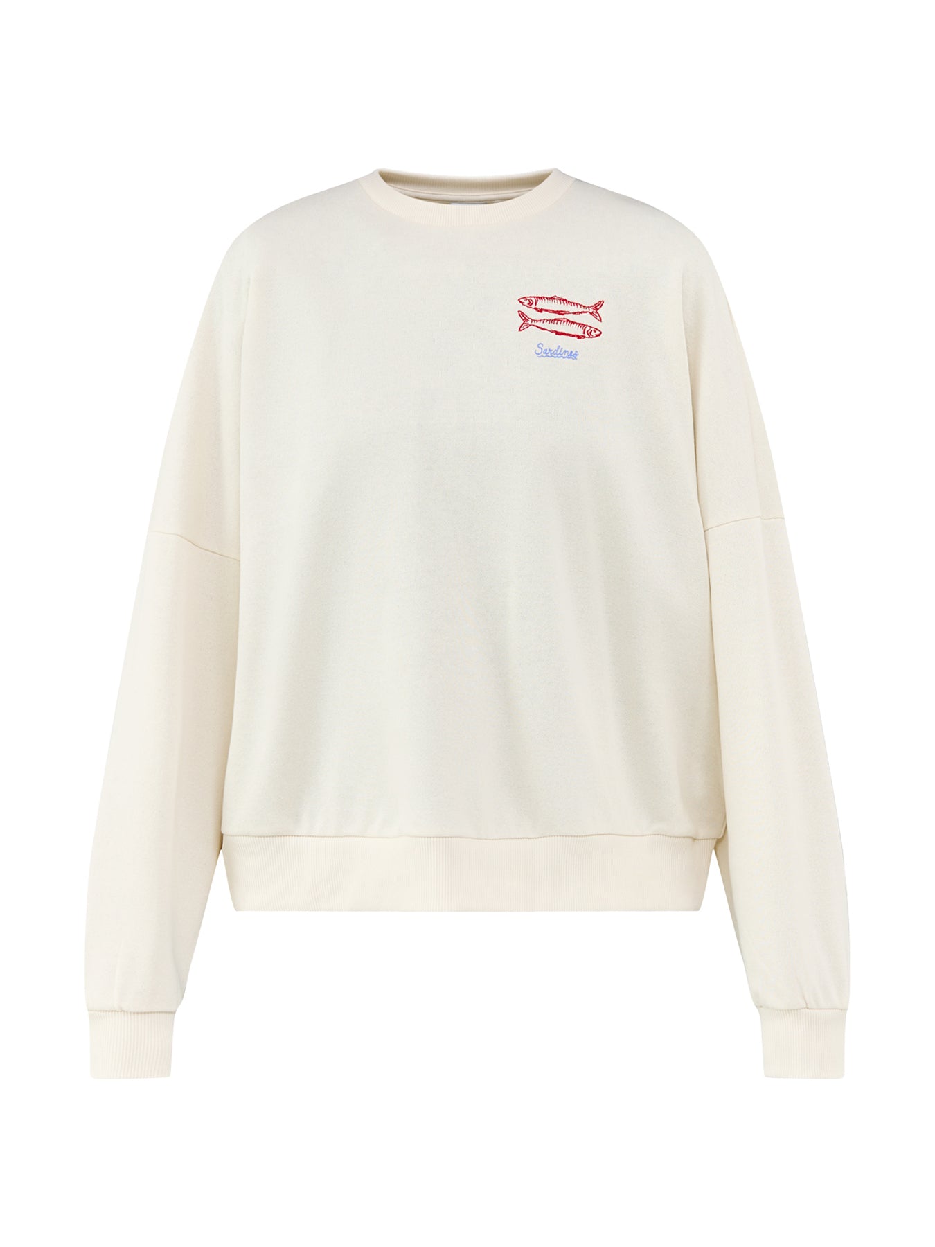 Deborah Crew Neck Sweatshirt Cream