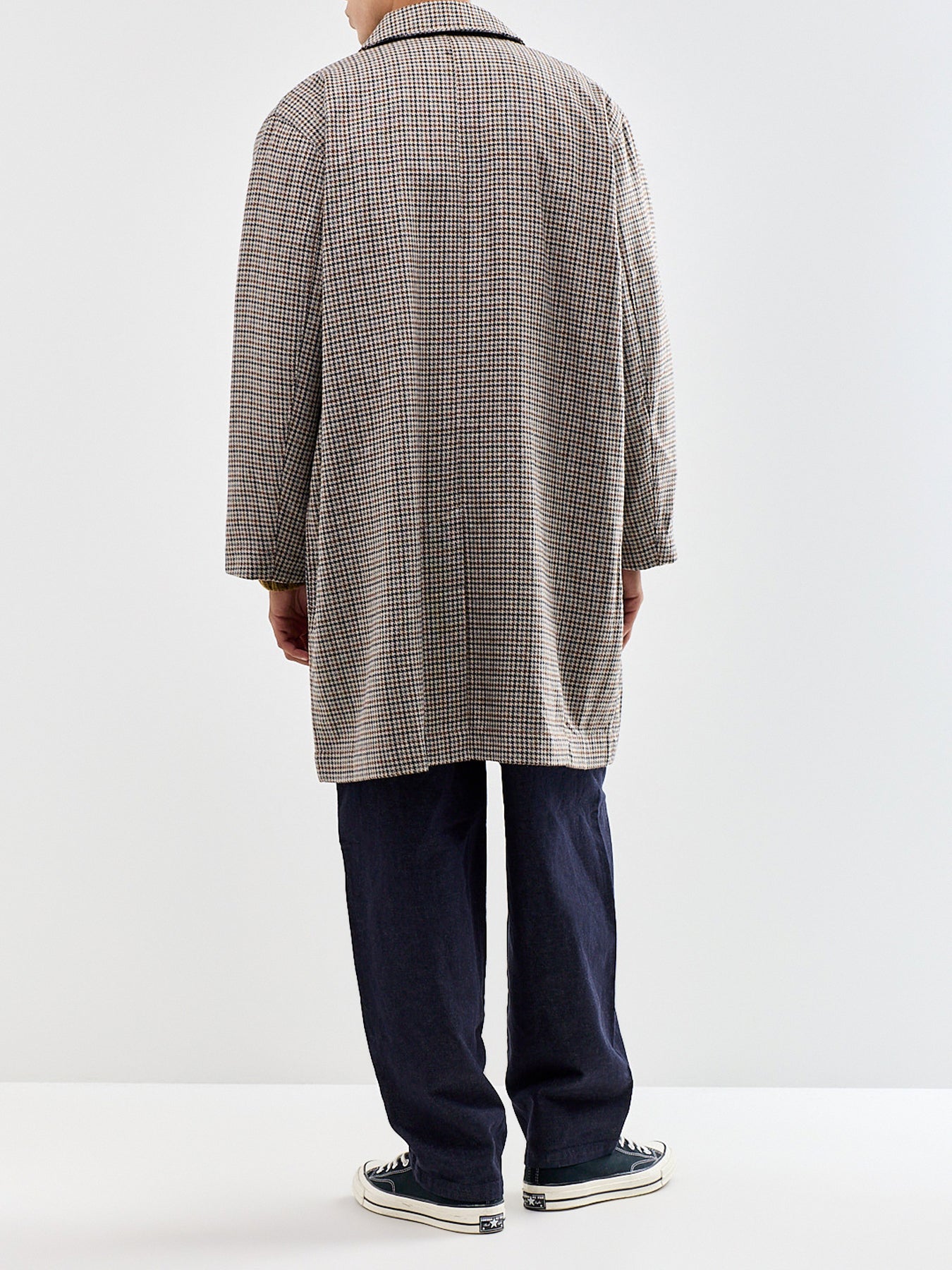 Wool Blend Lester Dogtooth Stan Coat
