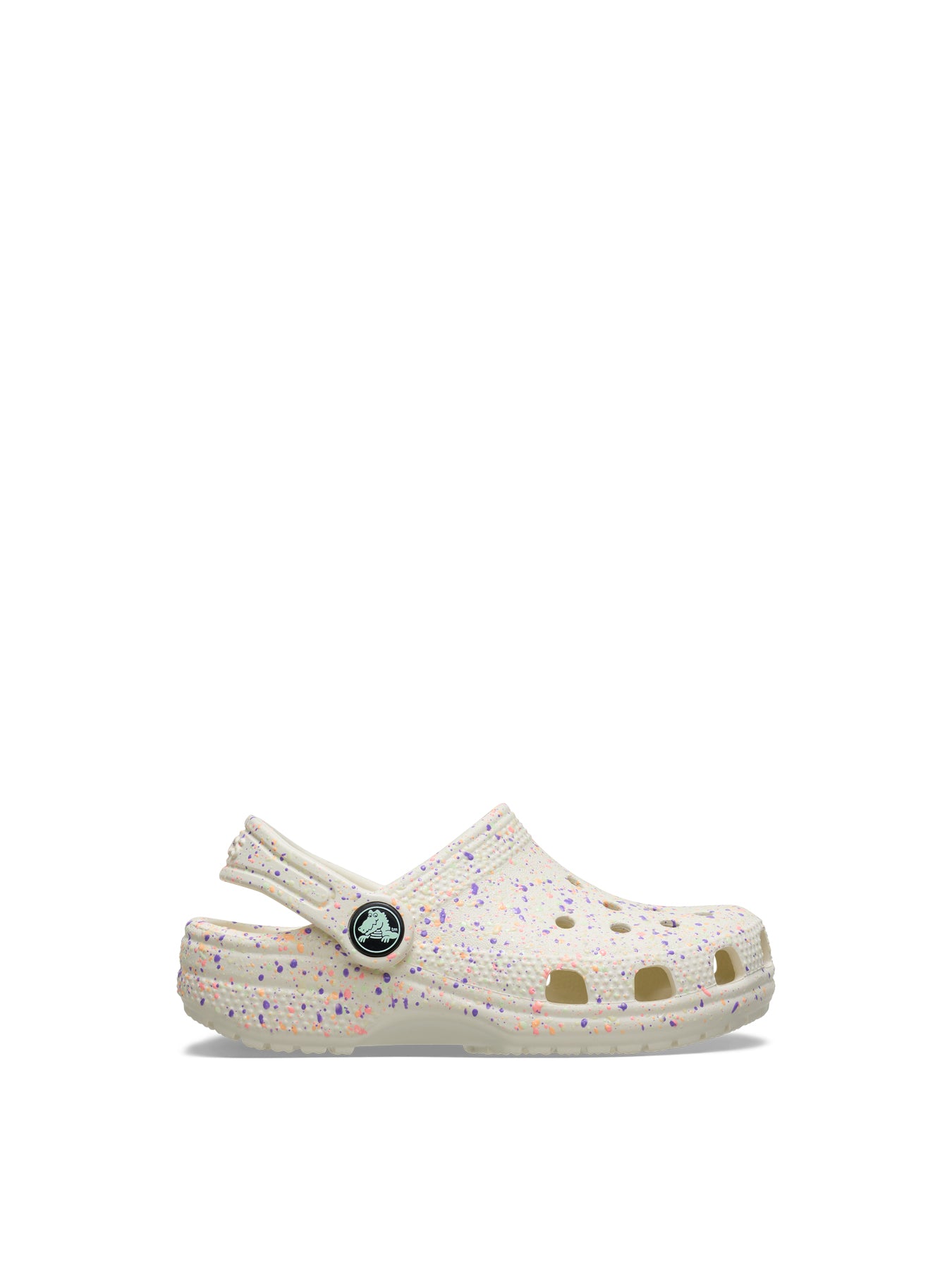 Kids' Glow Paint Splatter Clogs White