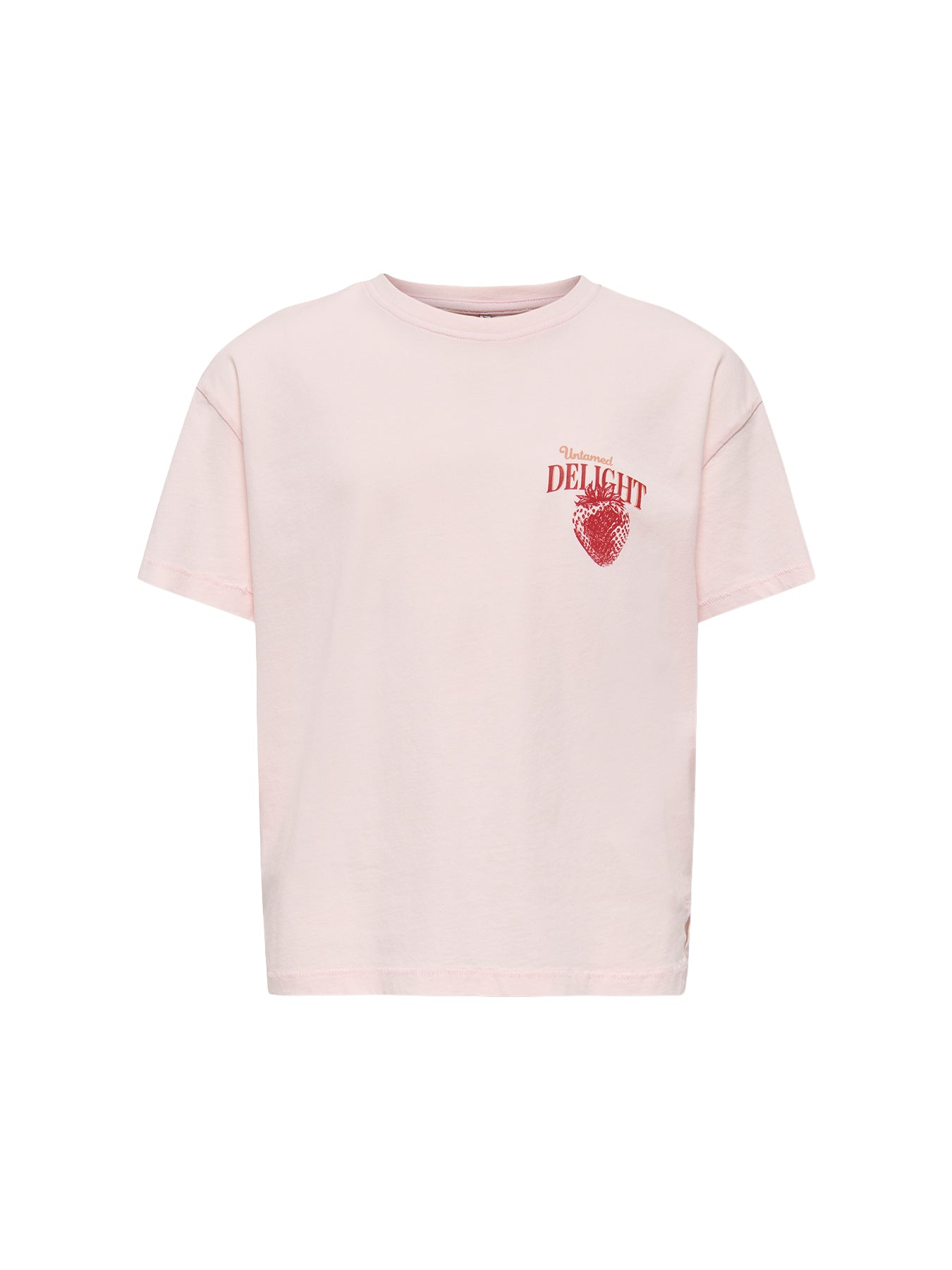 Kids' Printed Short Sleeve T-Shirt Pink