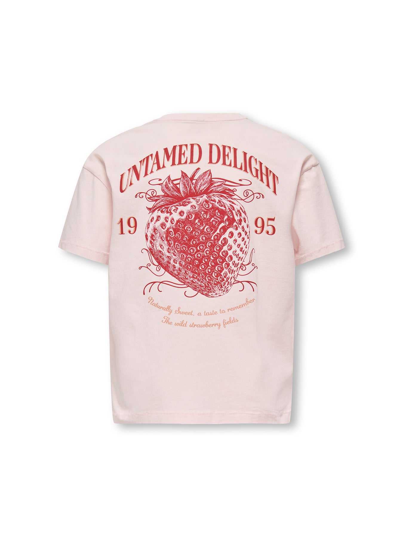 Kids' Printed Short Sleeve T-Shirt Pink