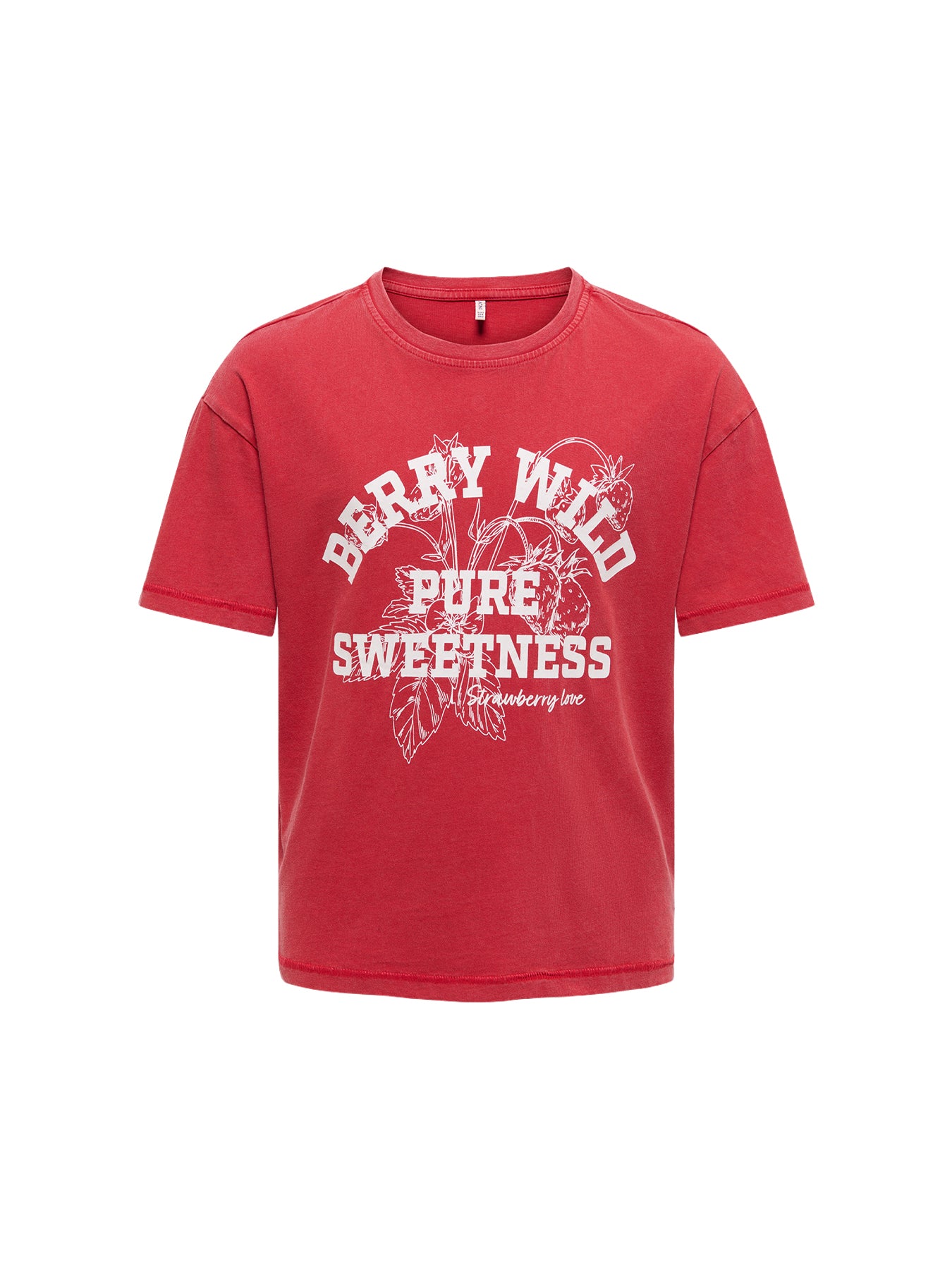 Kids' Printed Short Sleeve T-Shirt Red