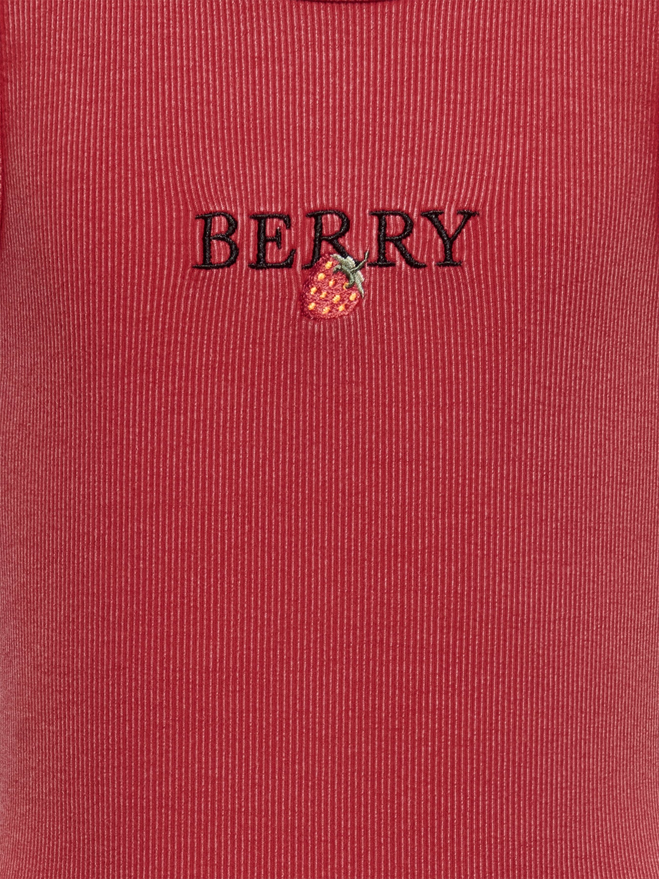 Kids' Embroidered Tank Top Red