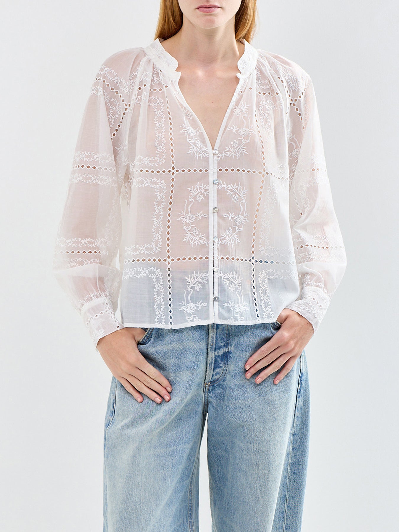 Francine Blouse White