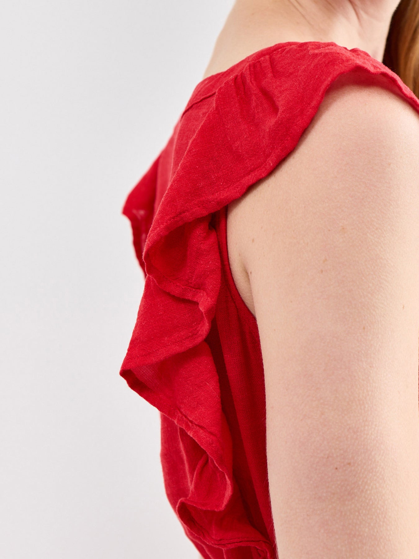 Beaux Dress Tomato Red