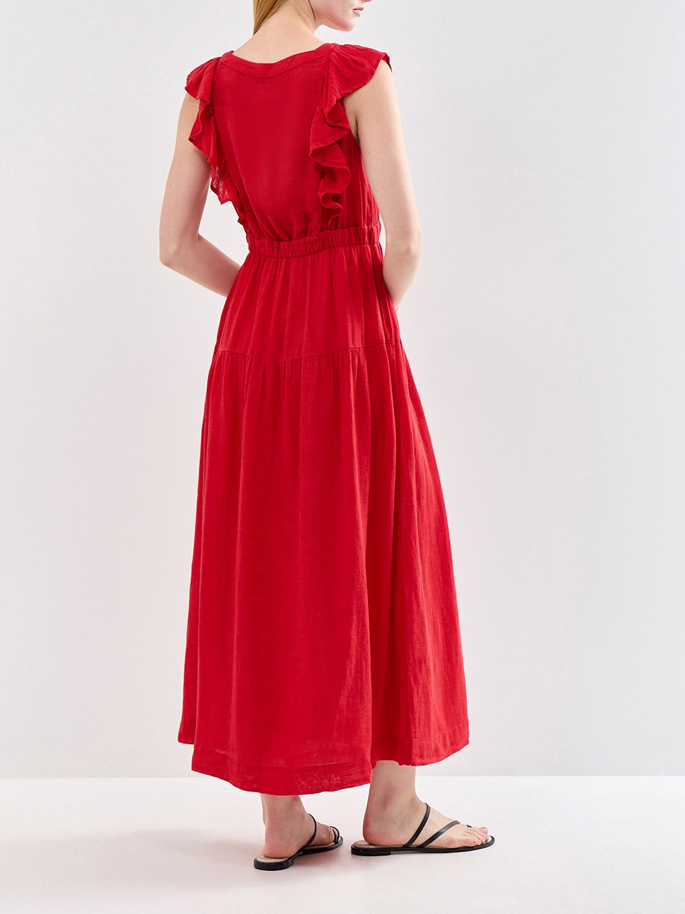 Beaux Dress Tomato Red