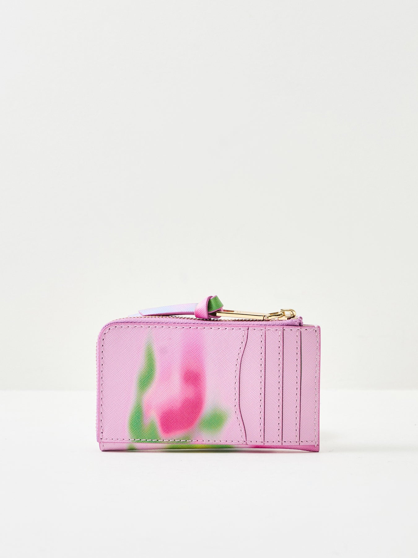 The Top Zip Multi Wallet Ribbon Pink Multi