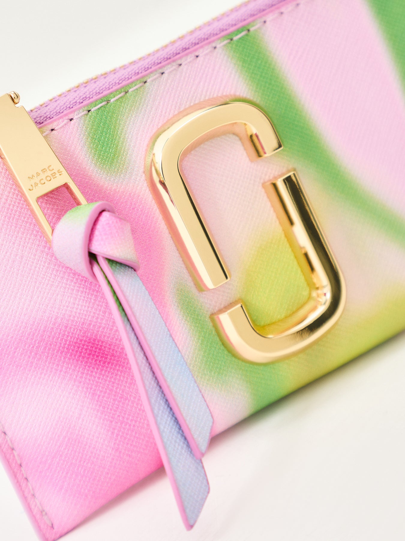 The Top Zip Multi Wallet Ribbon Pink Multi