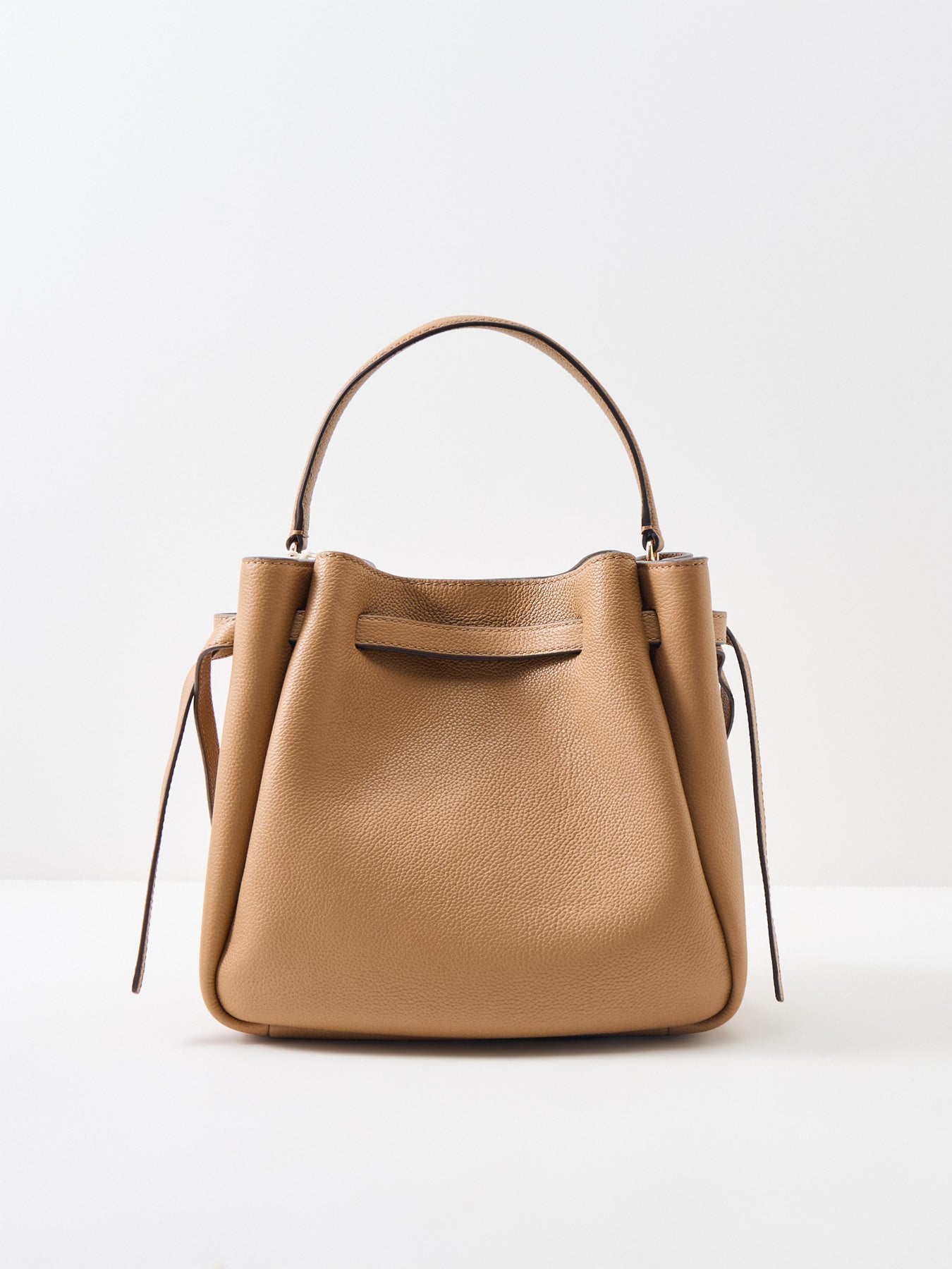 Romy Medium Bucket Bag Tan