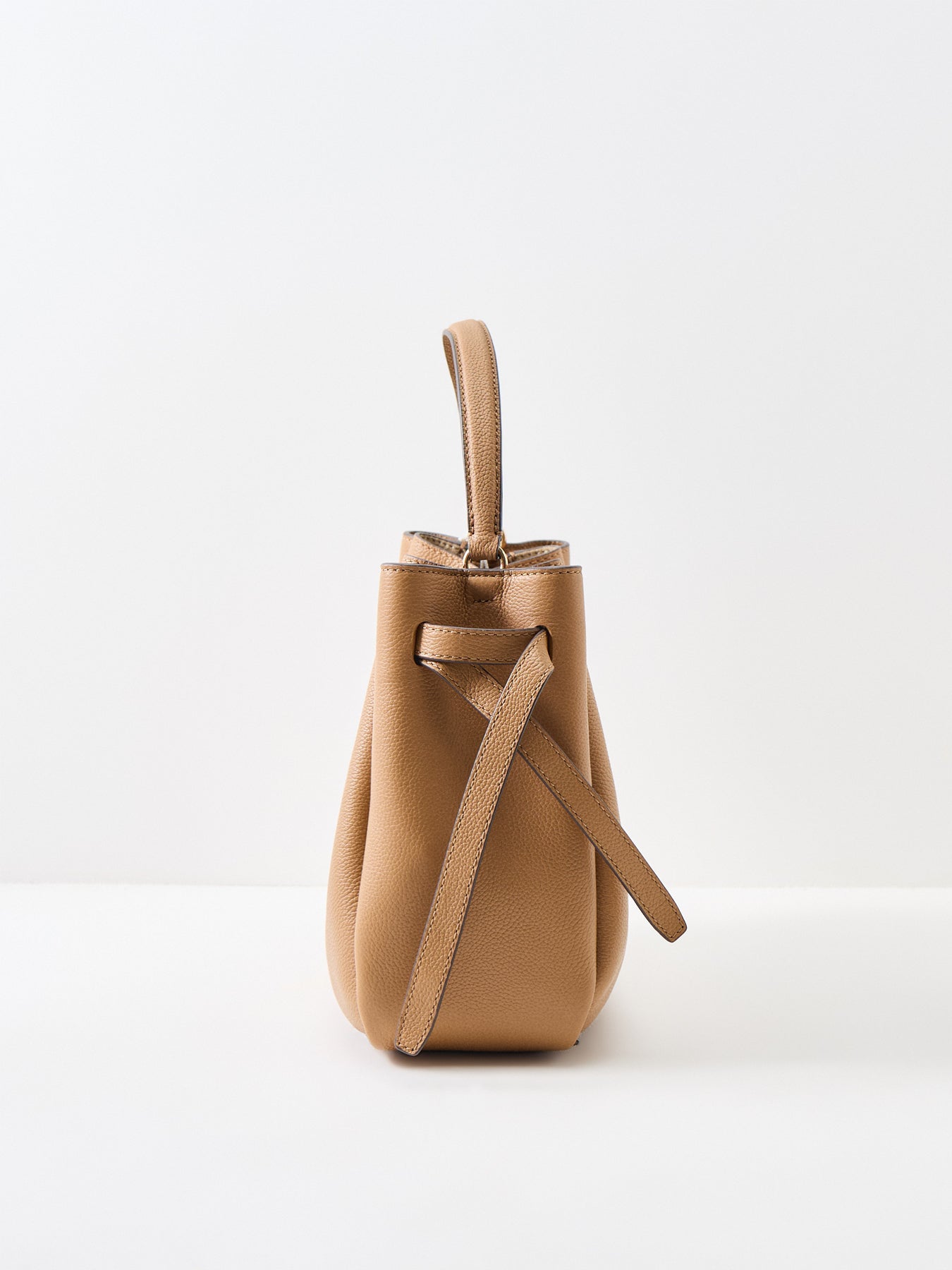 Romy Medium Bucket Bag Tan