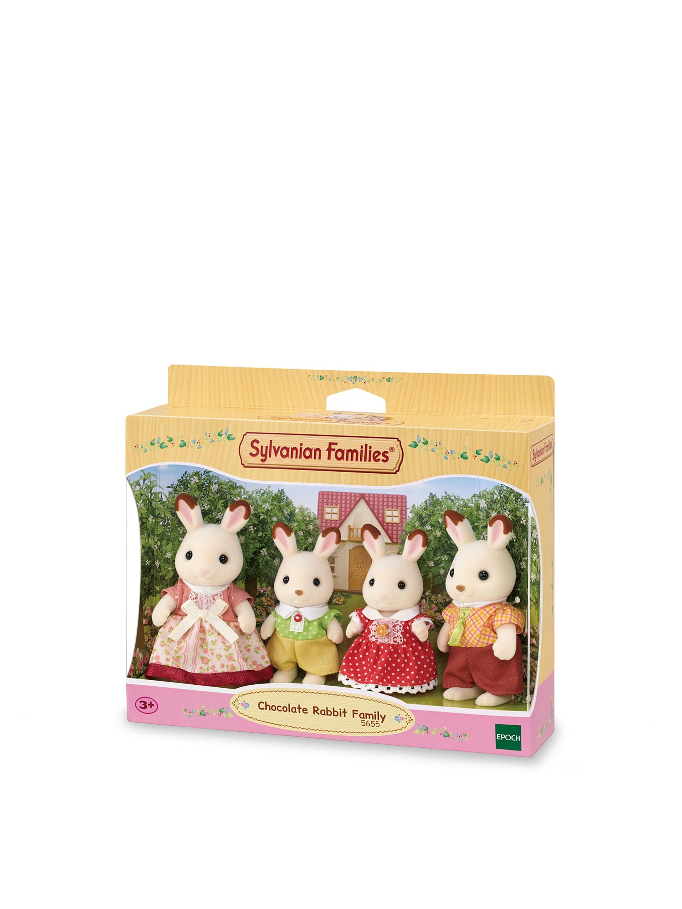 Chocolate Rabbit Family Figure Set