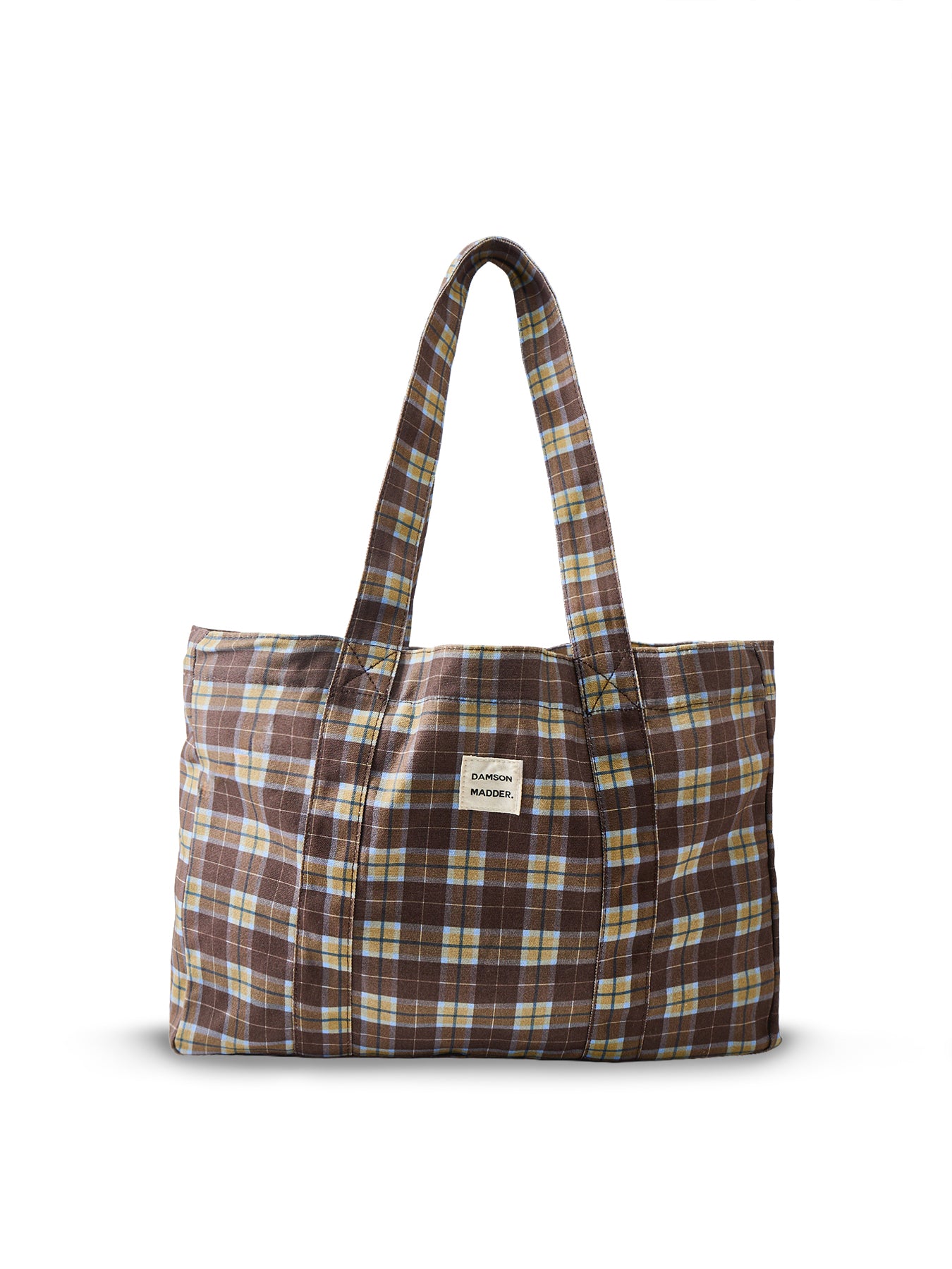 Cocoa Check Tote Bag