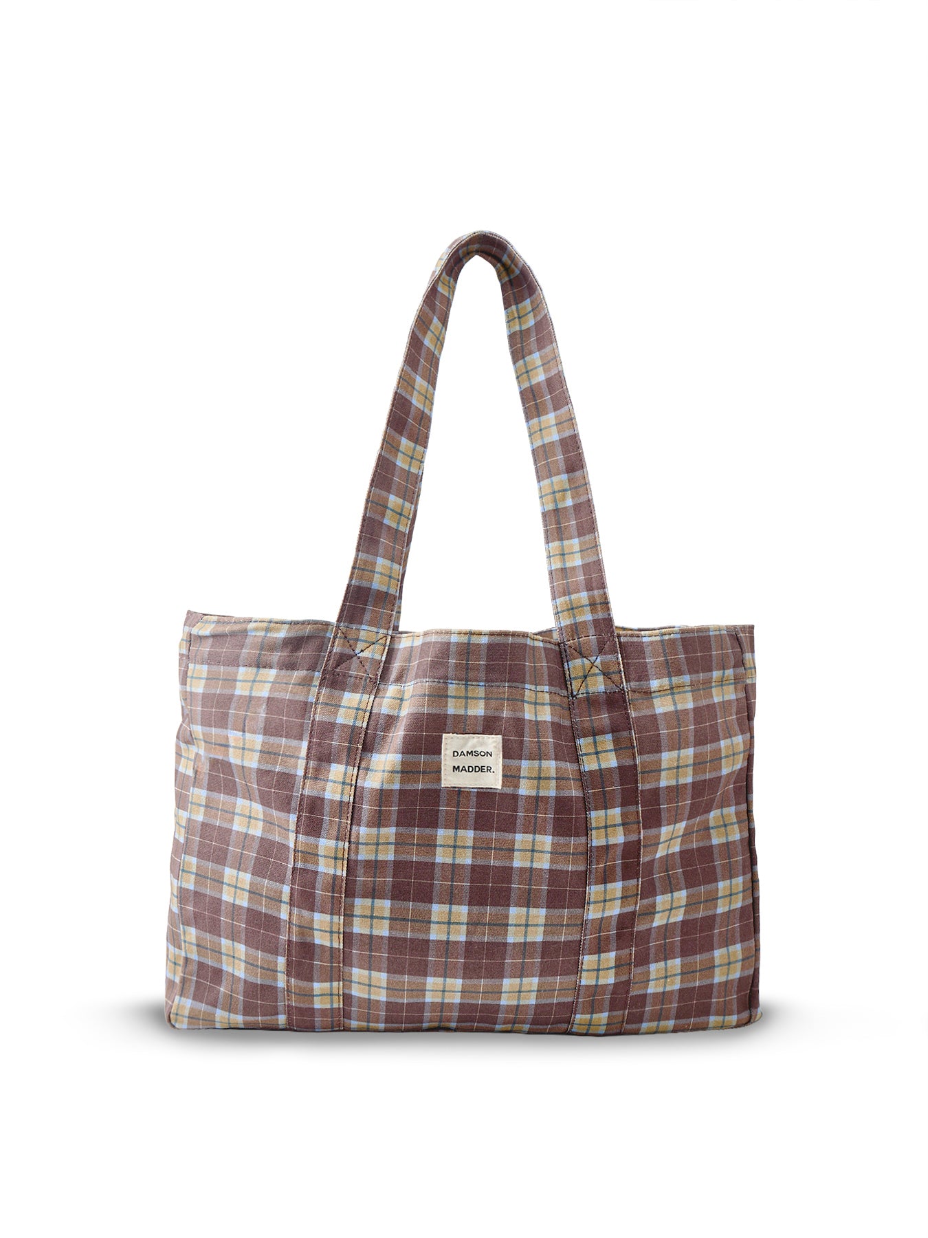 Cocoa Check Tote Bag