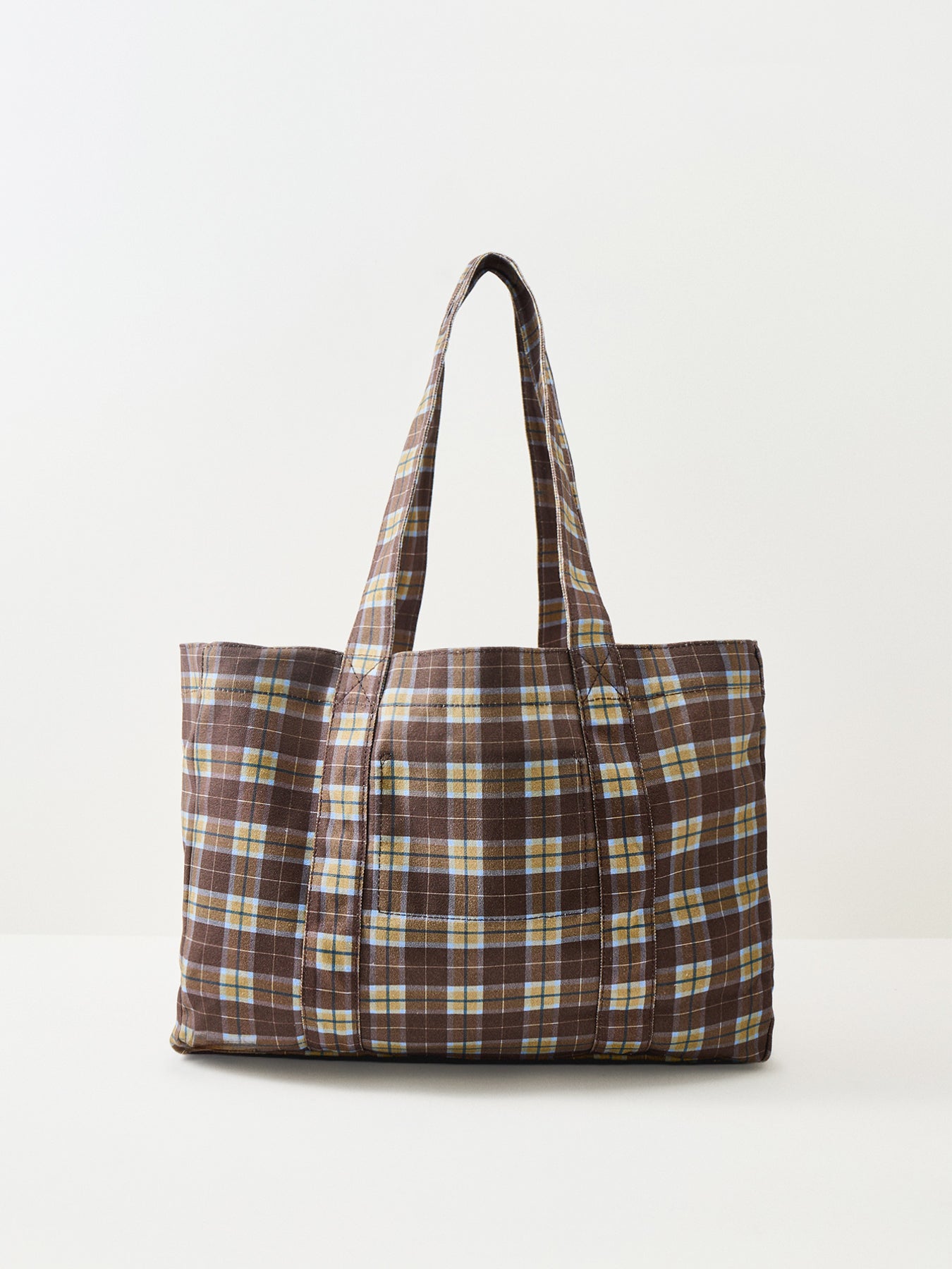 Cocoa Check Tote Bag