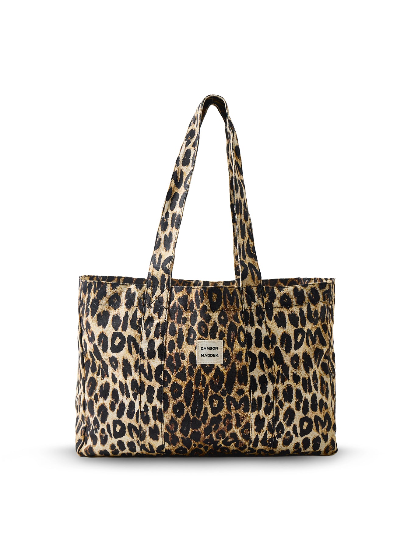 Leopard Print Canvas Tote Bag