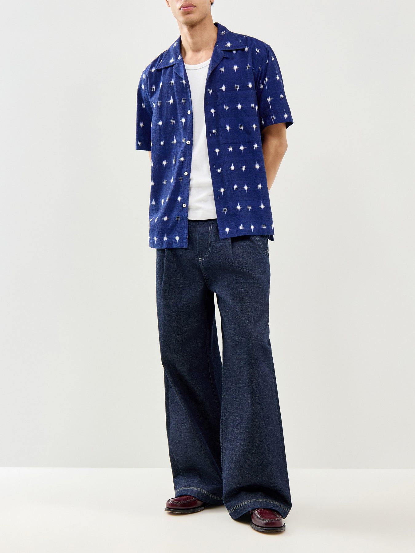 Camp Short Sleeve Shirt Indigo