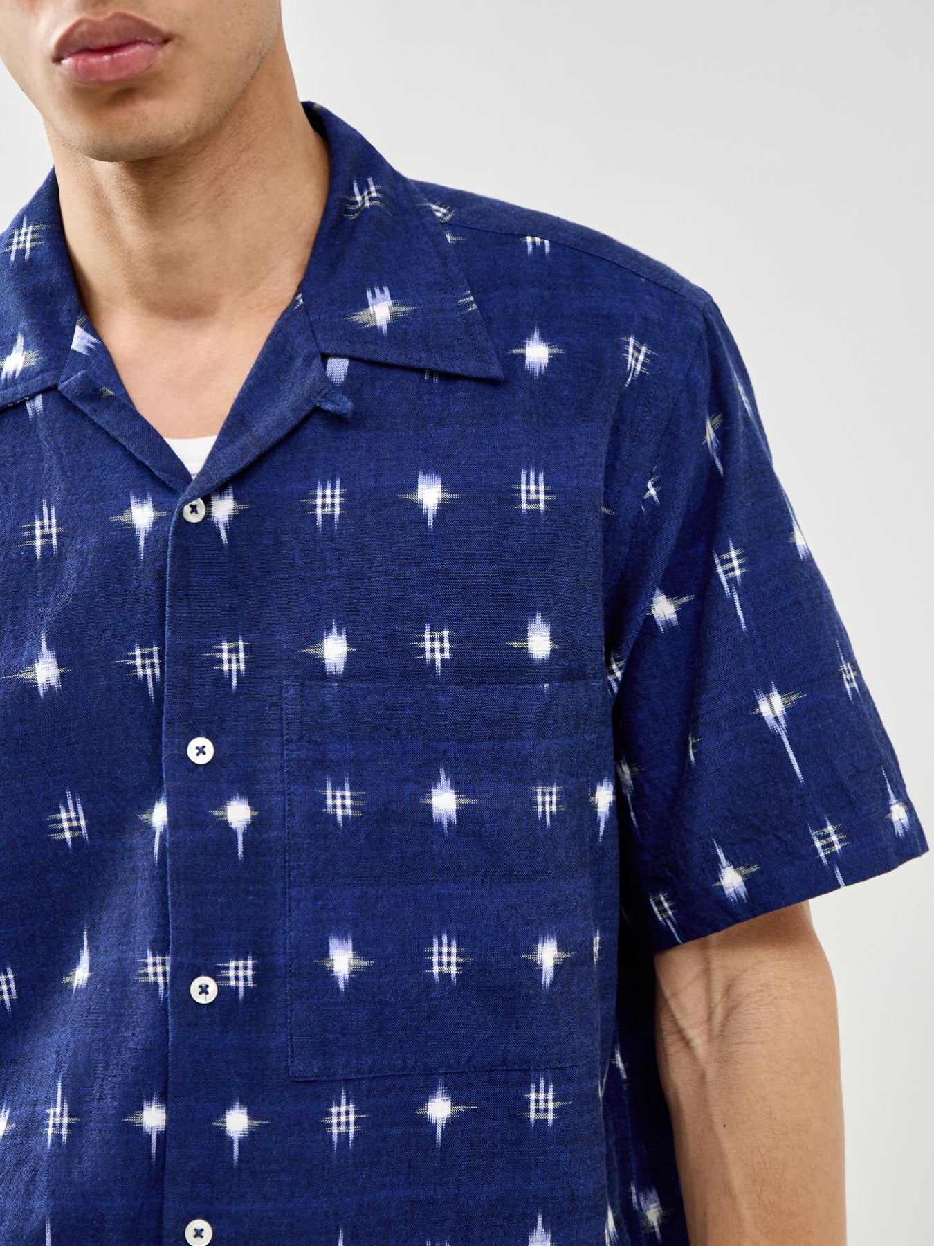 Camp Short Sleeve Shirt Indigo