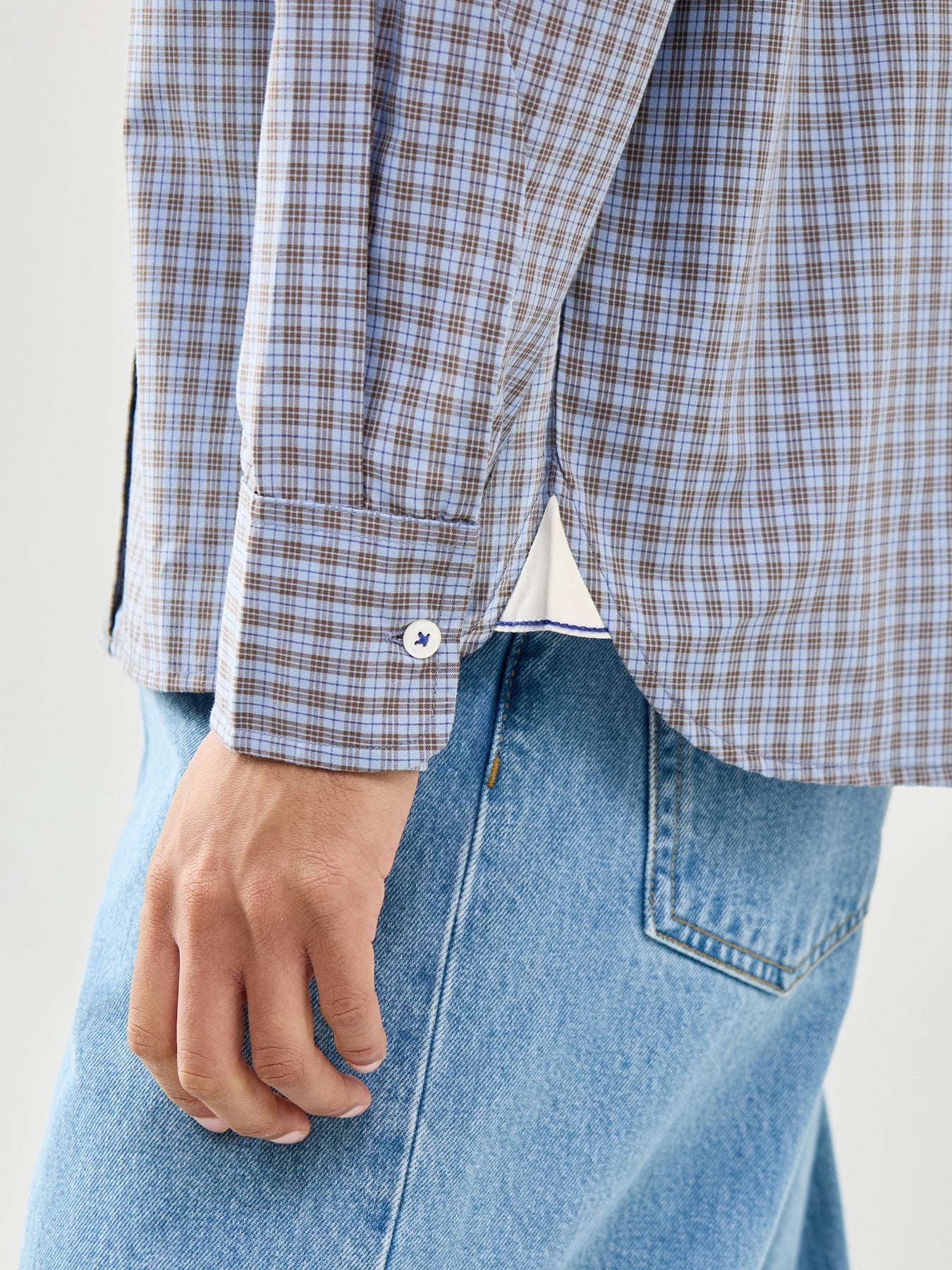 Lazy Day Shirt Blue Check