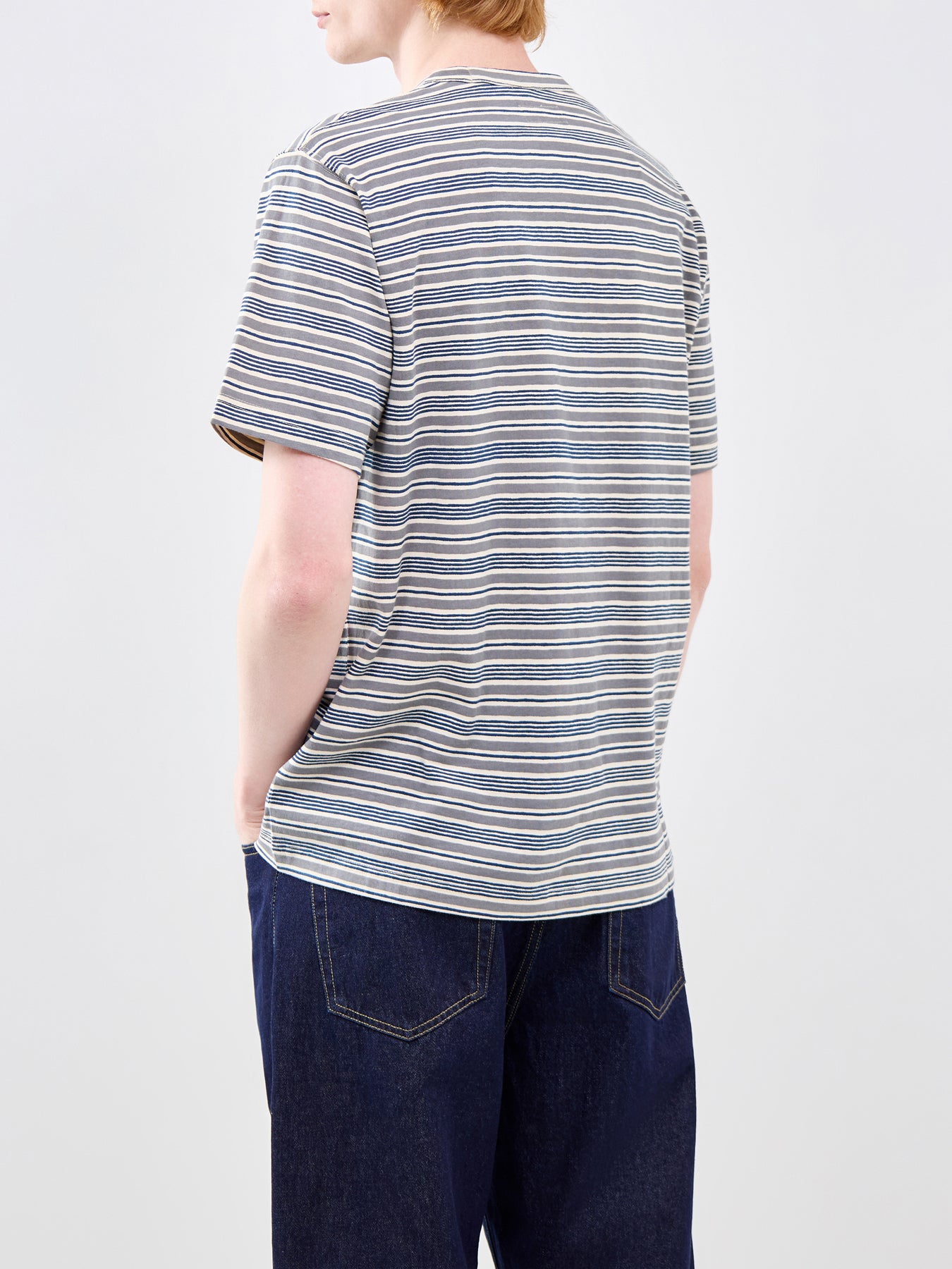 Core Stripe T-Shirt Grey