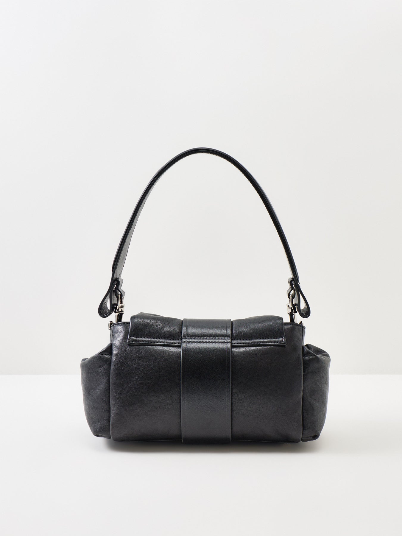 Vivienne Westwood Hazel Treasure Leather Shoulder Bag Black