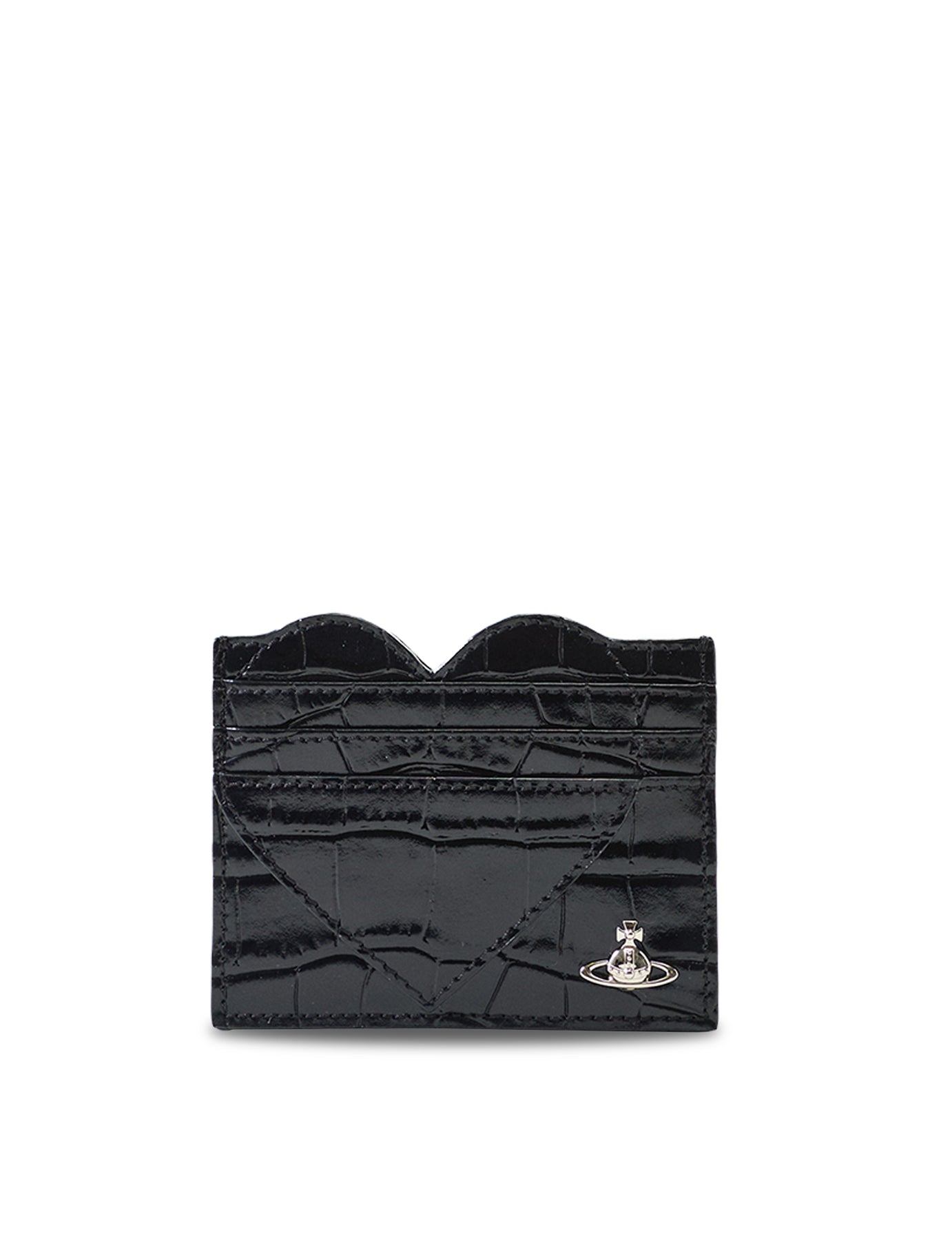 Heart Card Holder Black