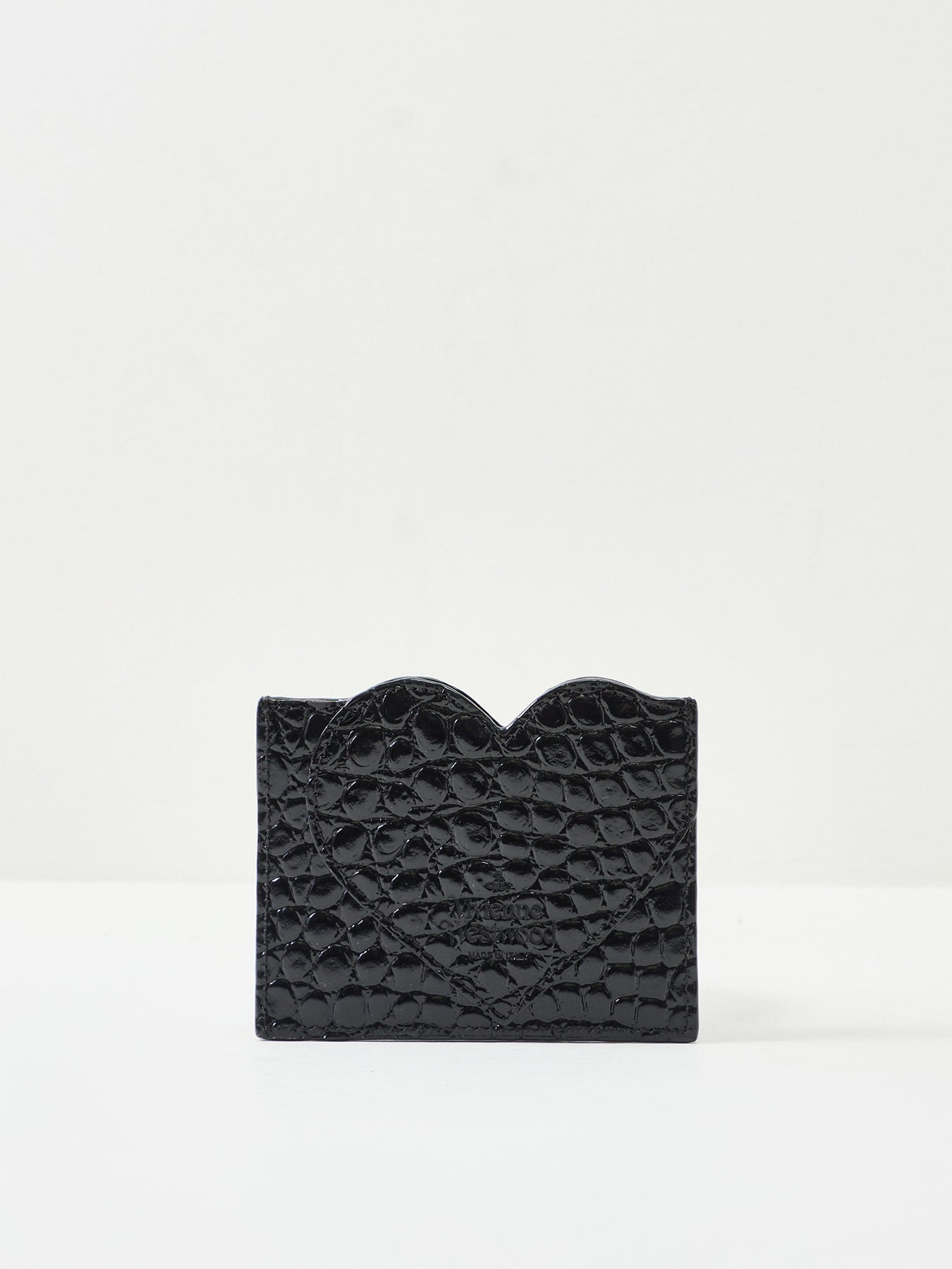 Heart Card Holder Black