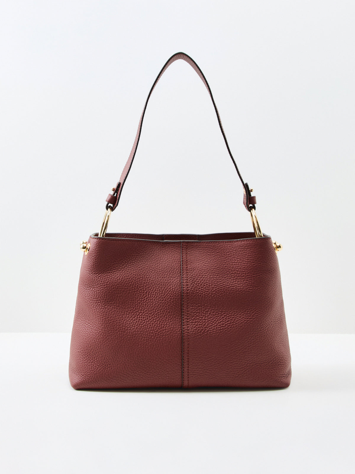 Lana Grain Leather Hobo Bag