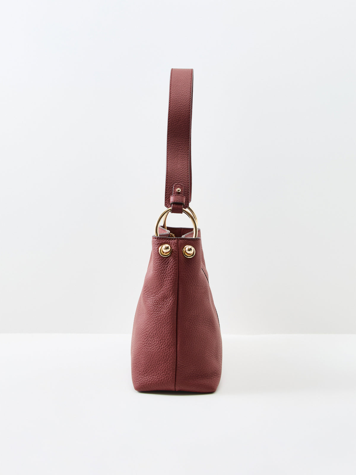 Lana Grain Leather Hobo Bag