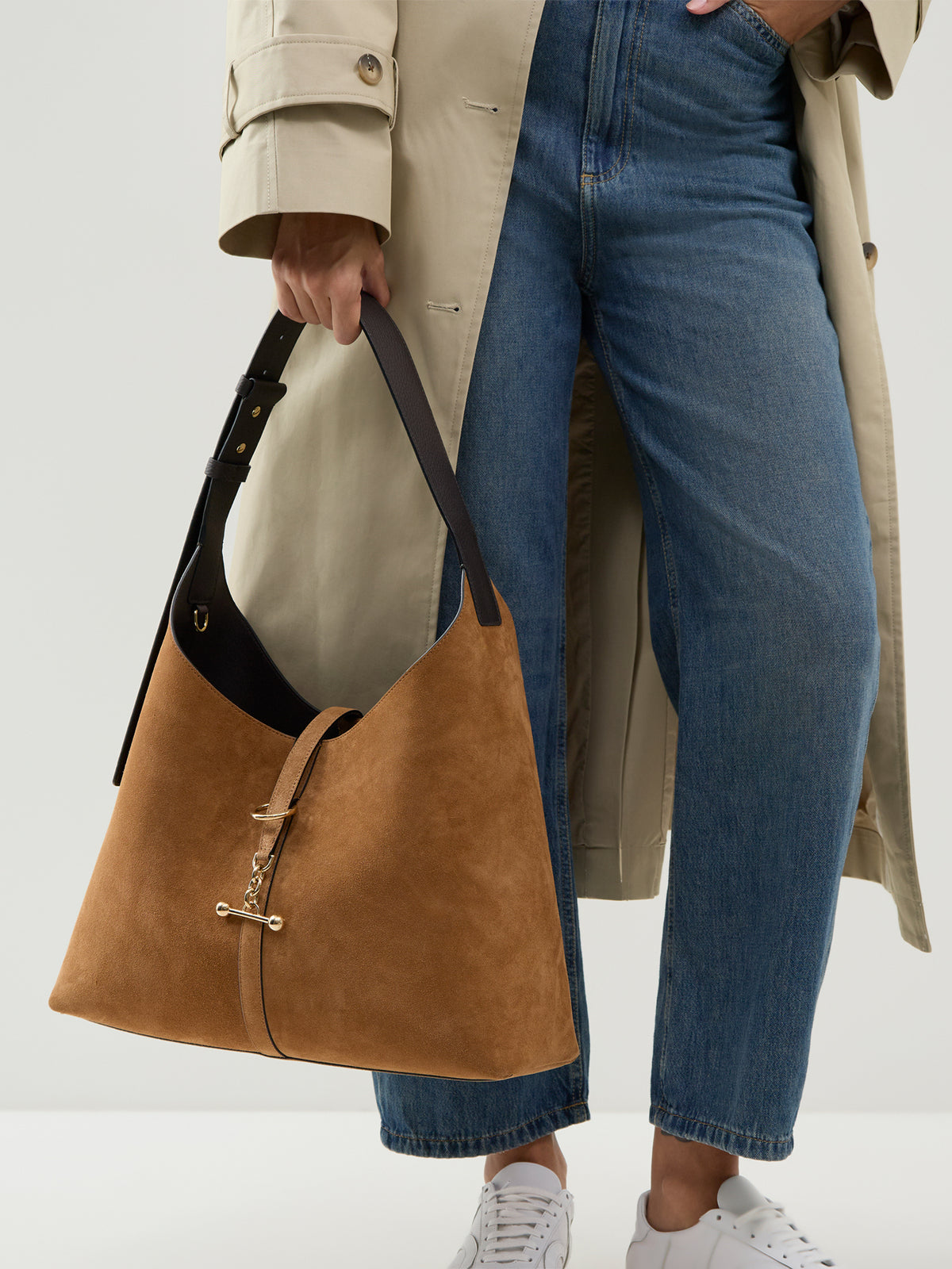 Kite Maxi Suede Hobo Bag