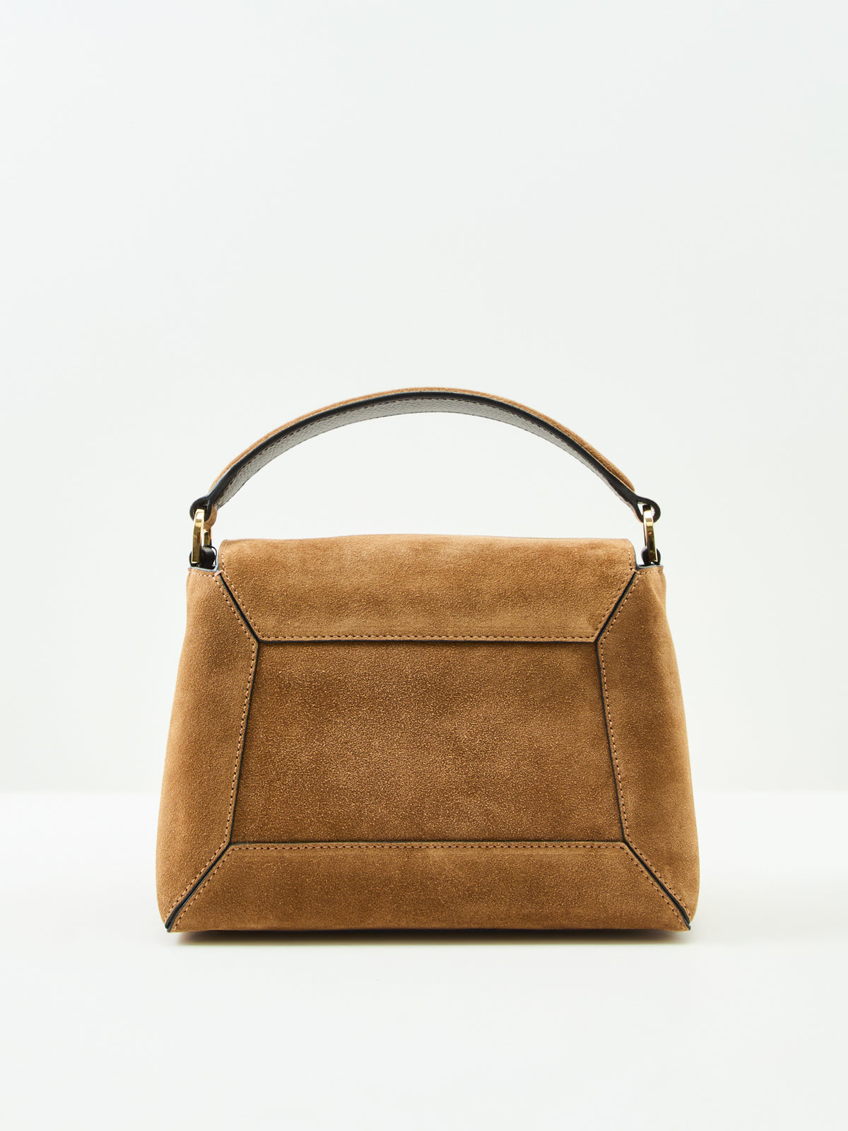 Mosaic Suede Top Handle Bag