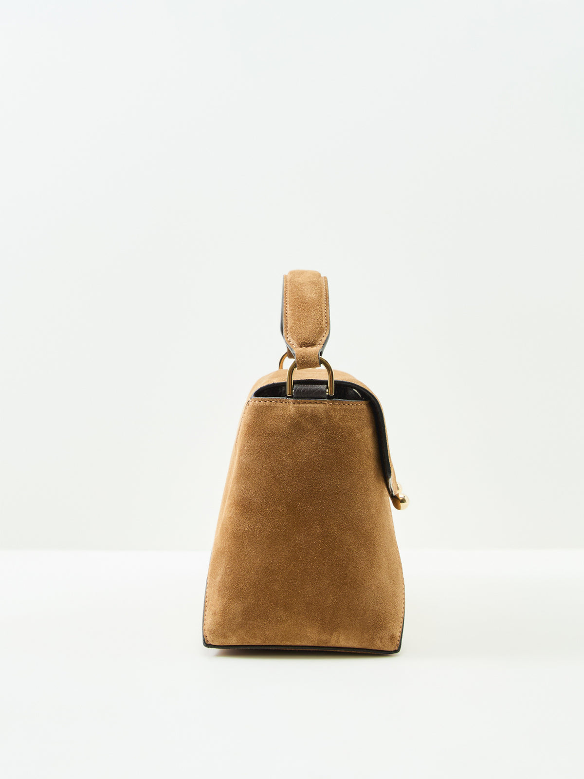 Mosaic Suede Top Handle Bag