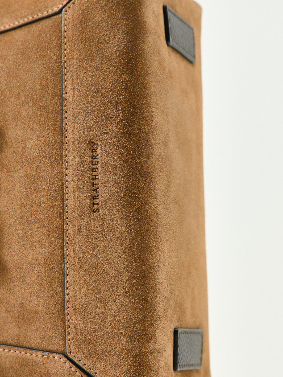 Mosaic Suede Top Handle Bag