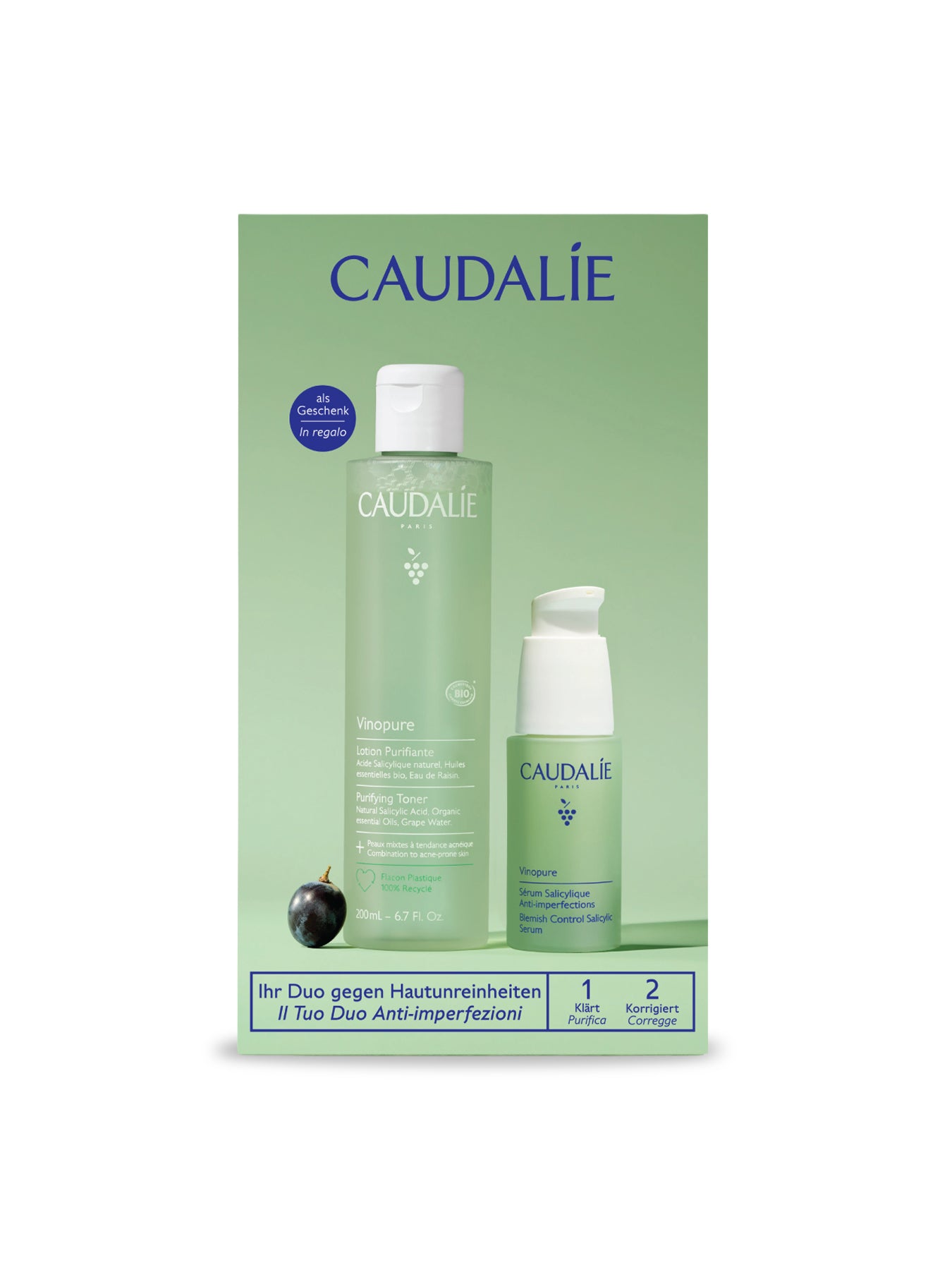 Vinopure Serum & Gel Cleanser Set