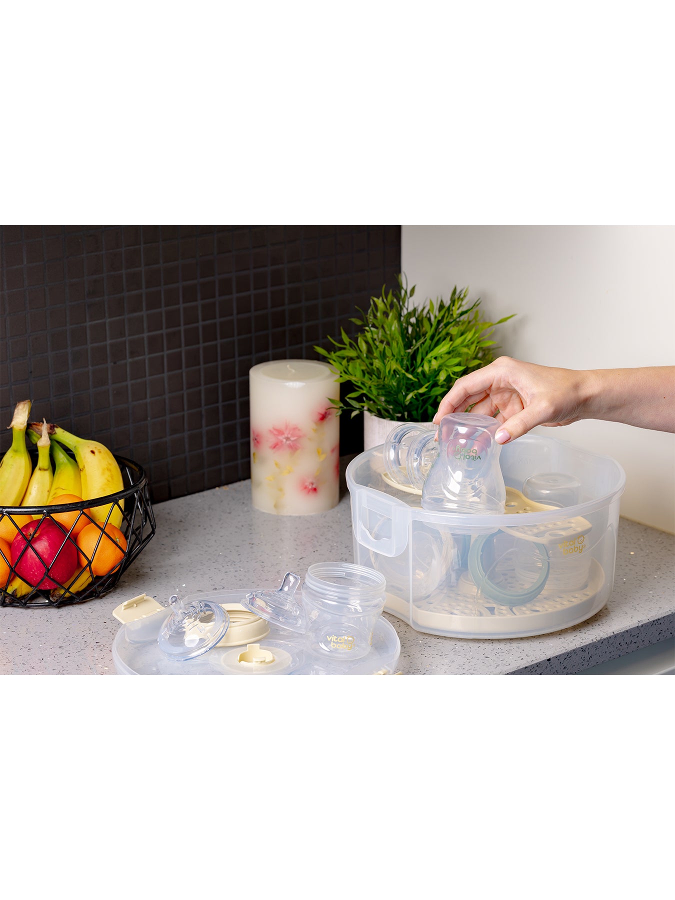 2 in 1 Combination Steriliser White