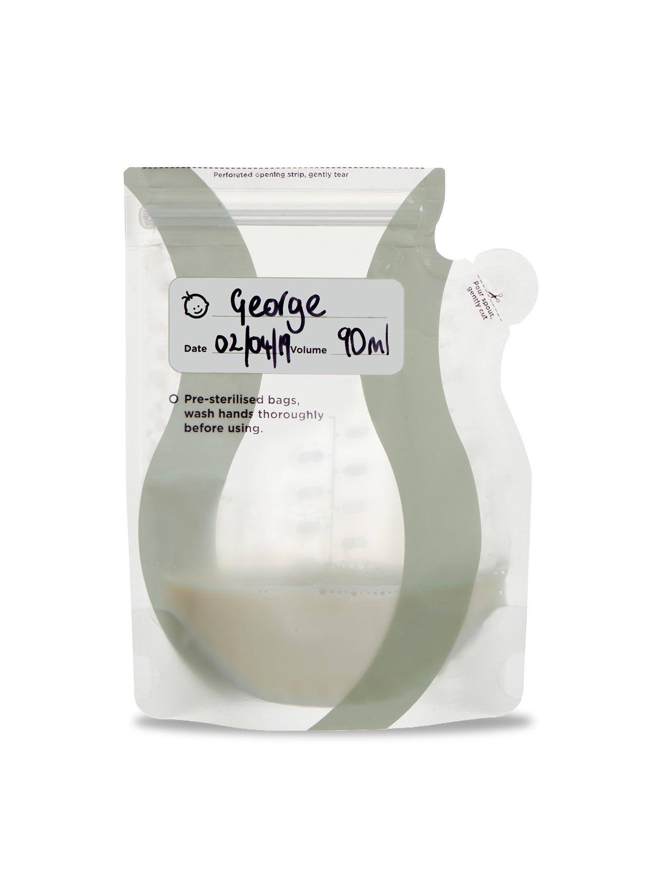 Breast Milk Storage Bags 30 Pack White